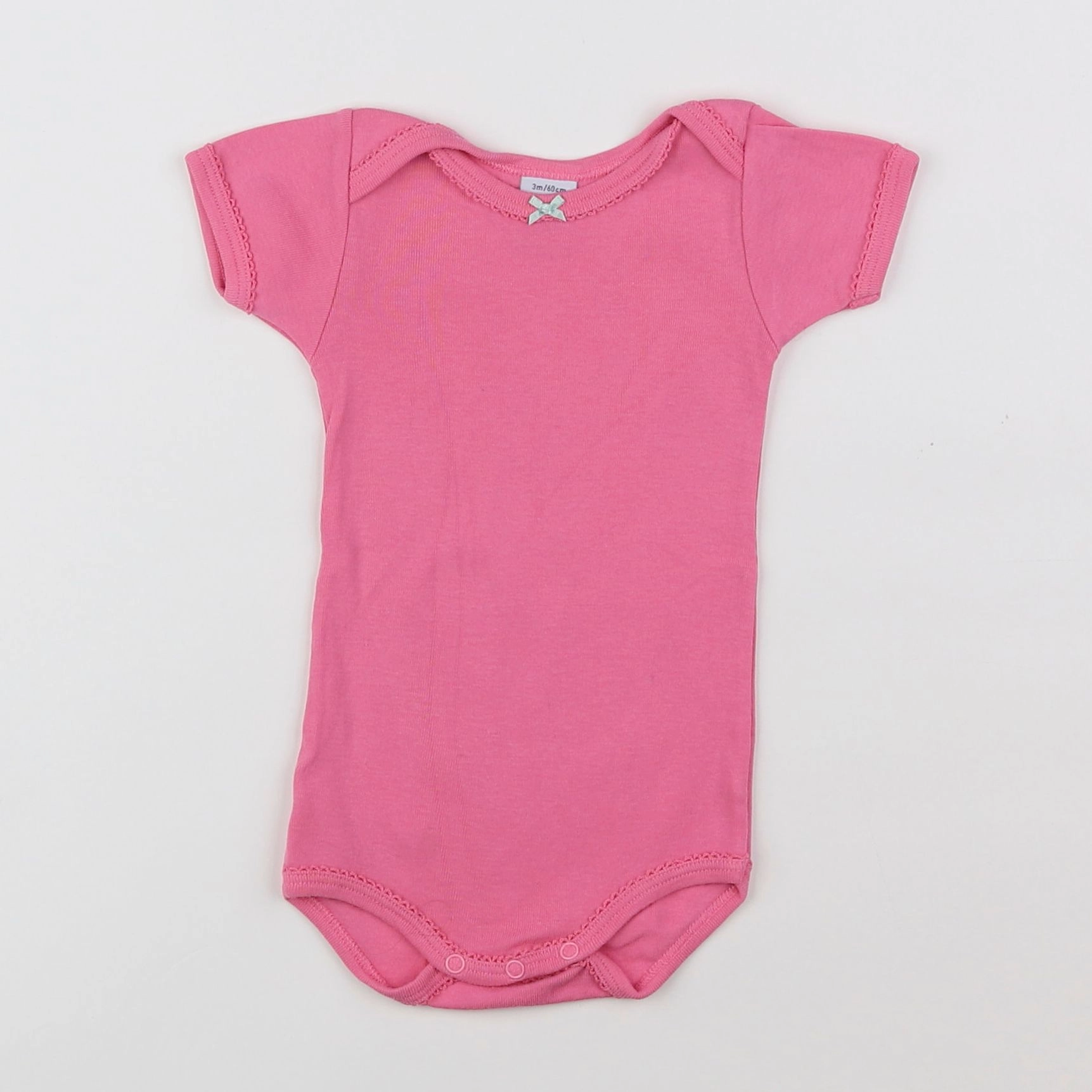 Petit Bateau - body rose - 3 mois