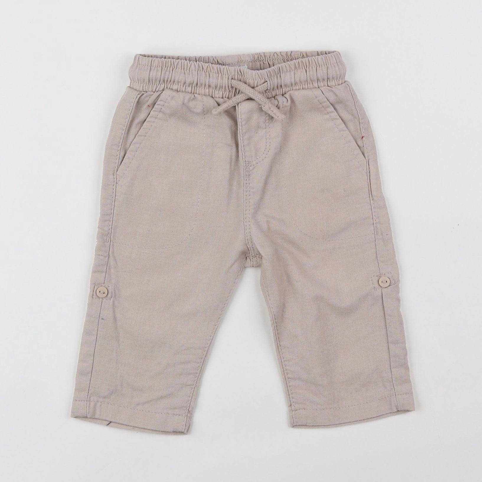 Vertbaudet - pantalon beige - 3 mois