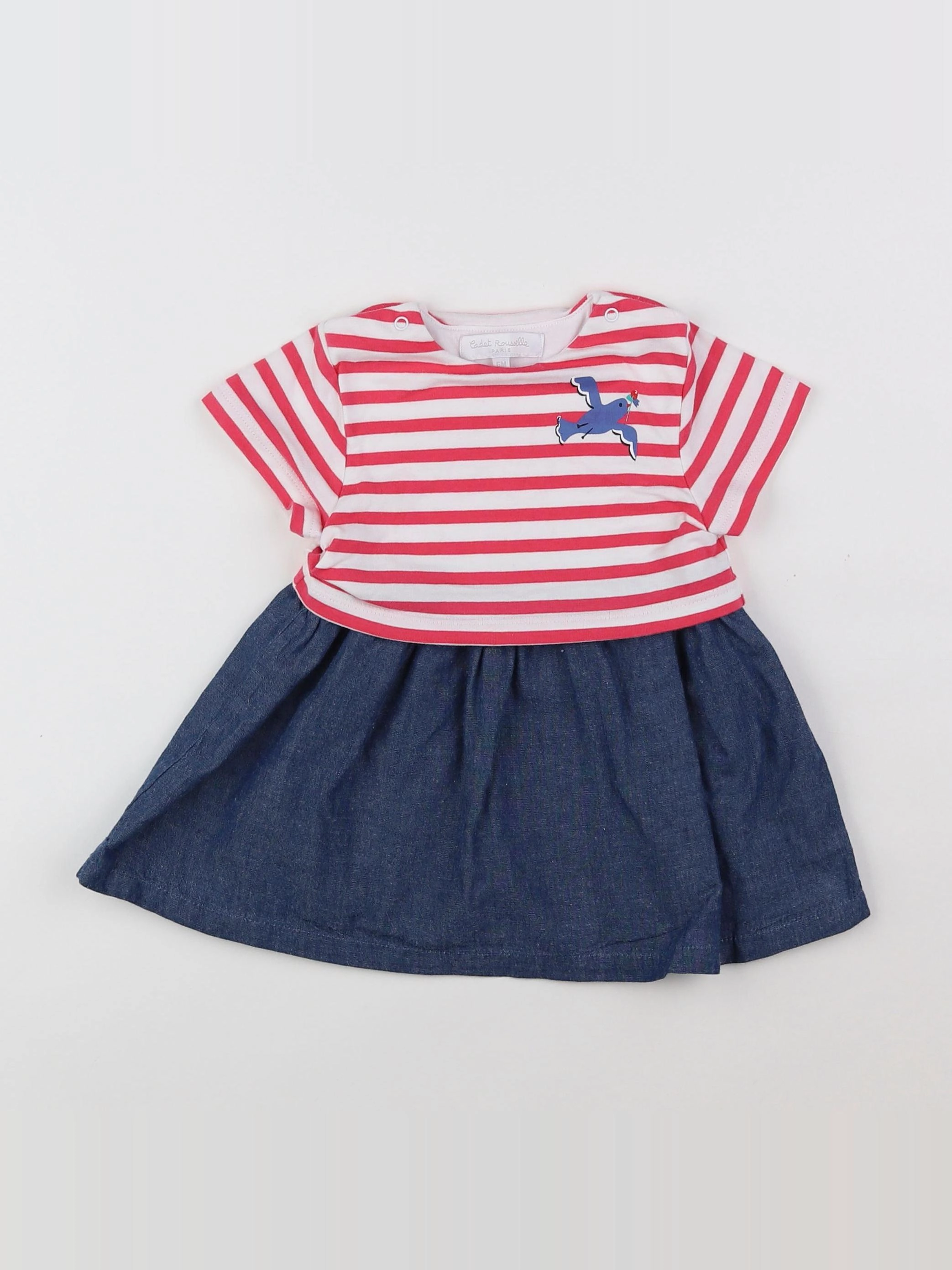Cadet Rousselle - robe multicolore - 6 mois