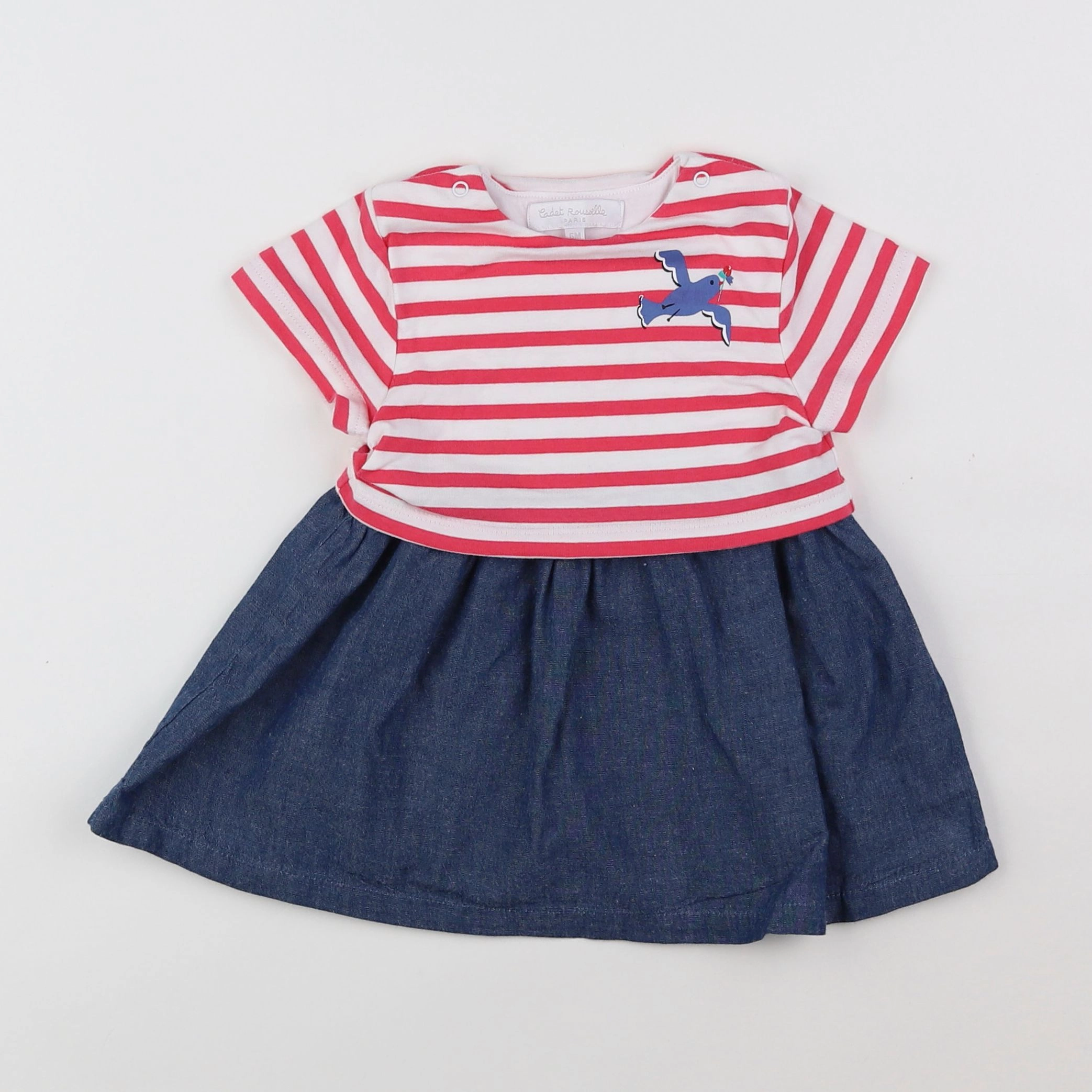 Cadet Rousselle - robe multicolore - 6 mois