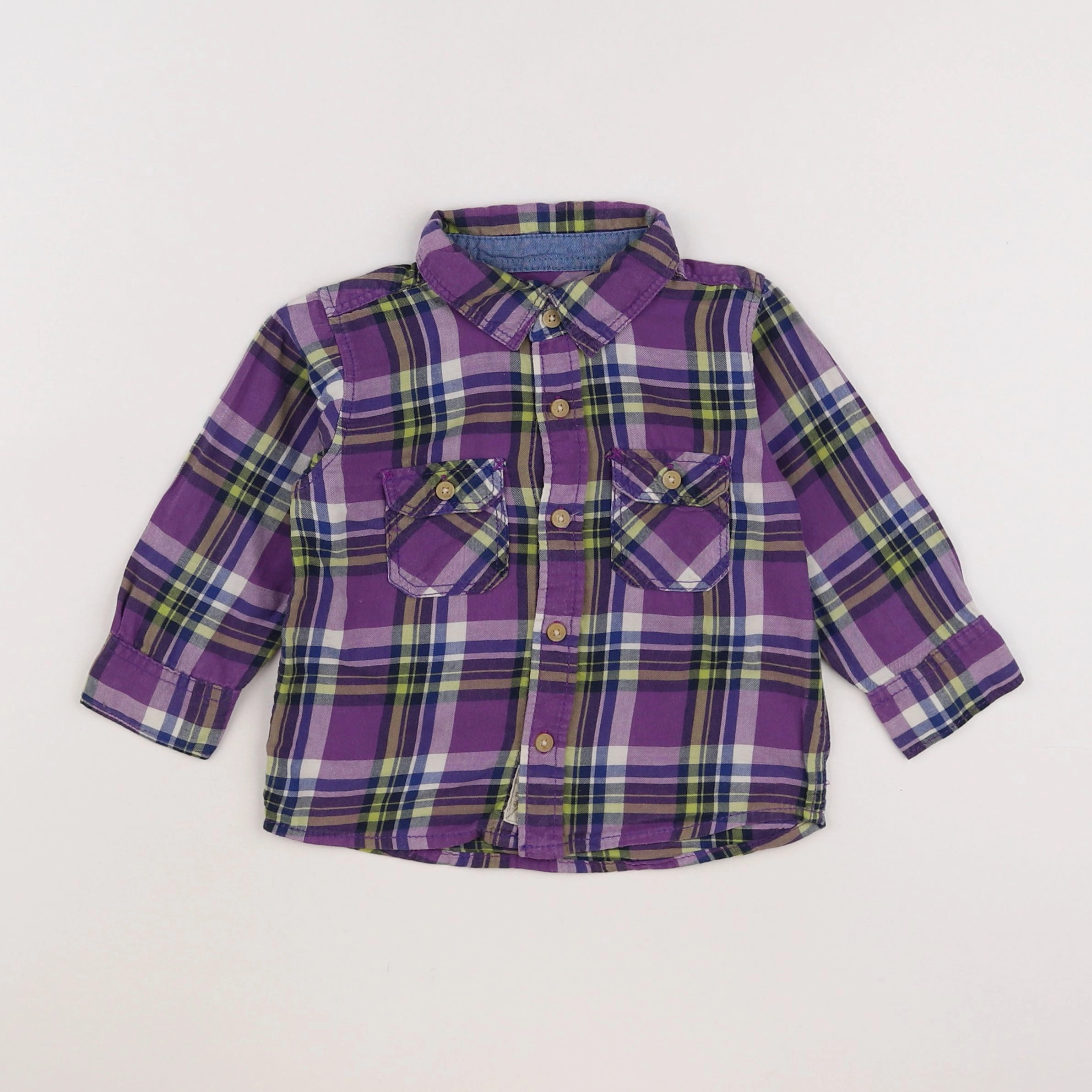 H&M - chemise violet - 9/12 mois