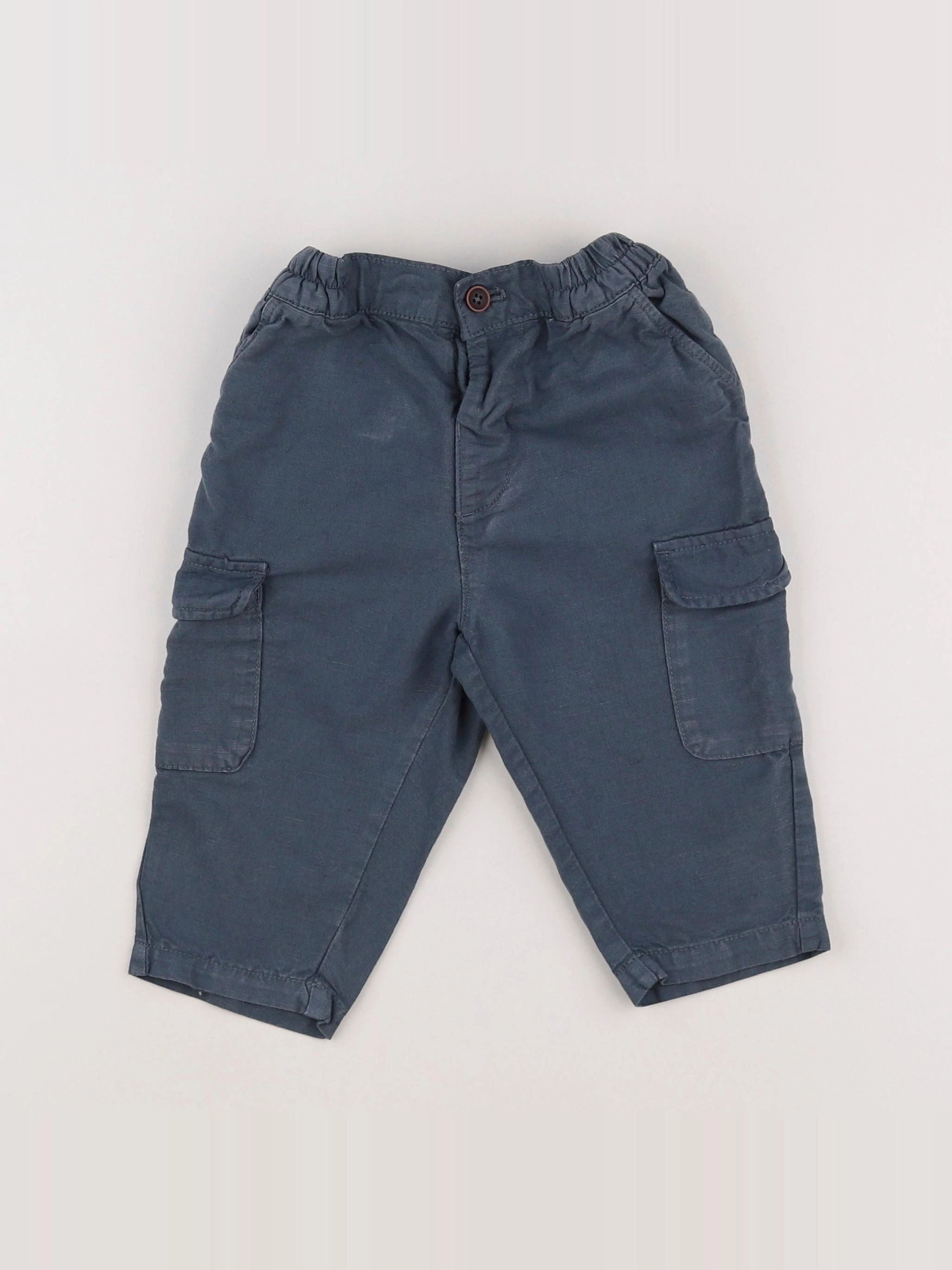 Zara - pantalon bleu - 12 mois