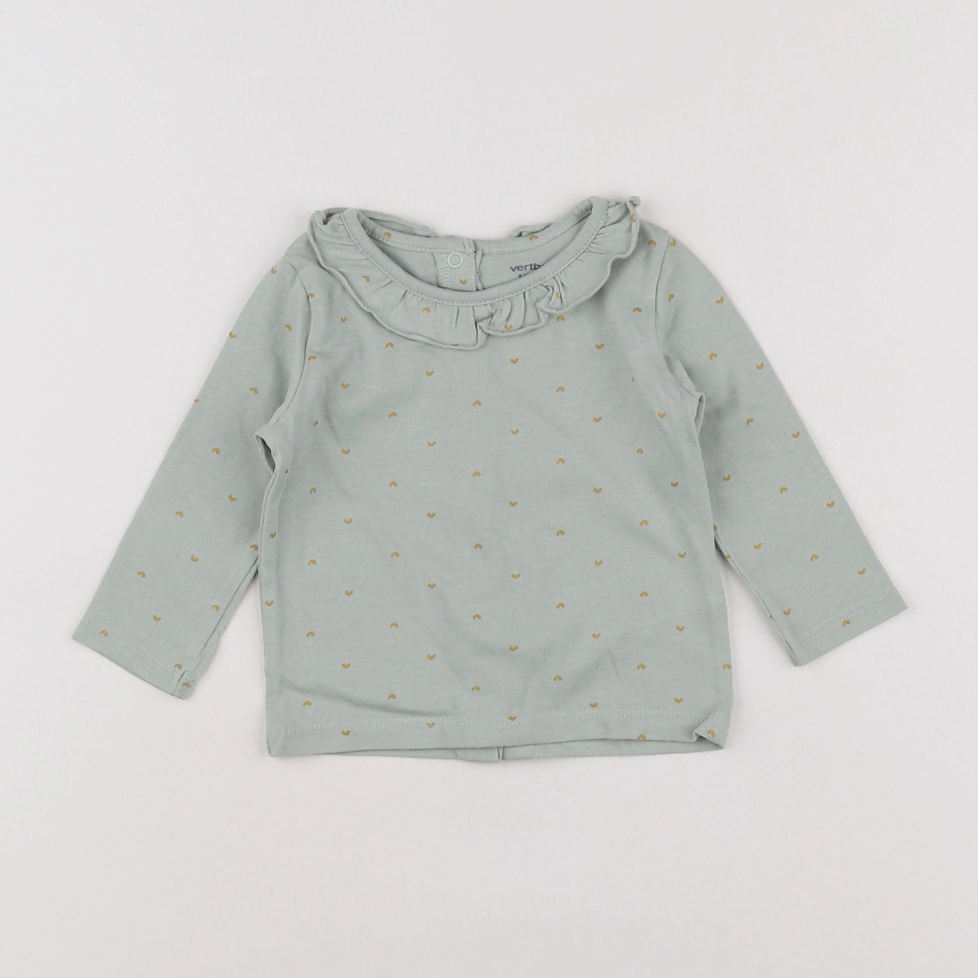 Vertbaudet - tee-shirt vert - 6 mois