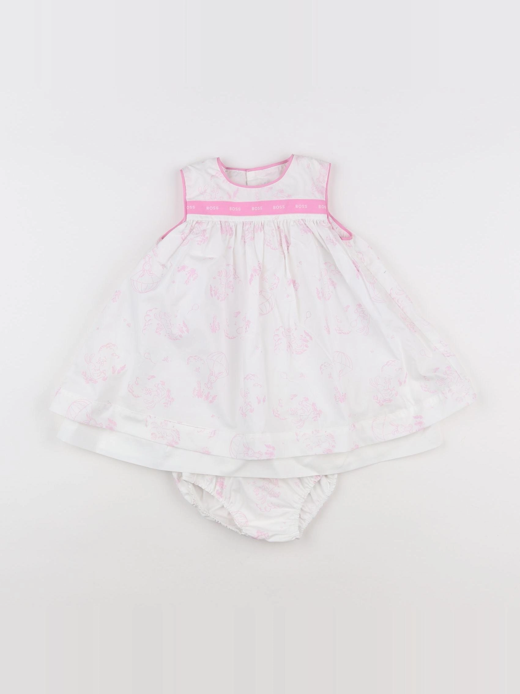 Hugo Boss - robe rose - 6 mois