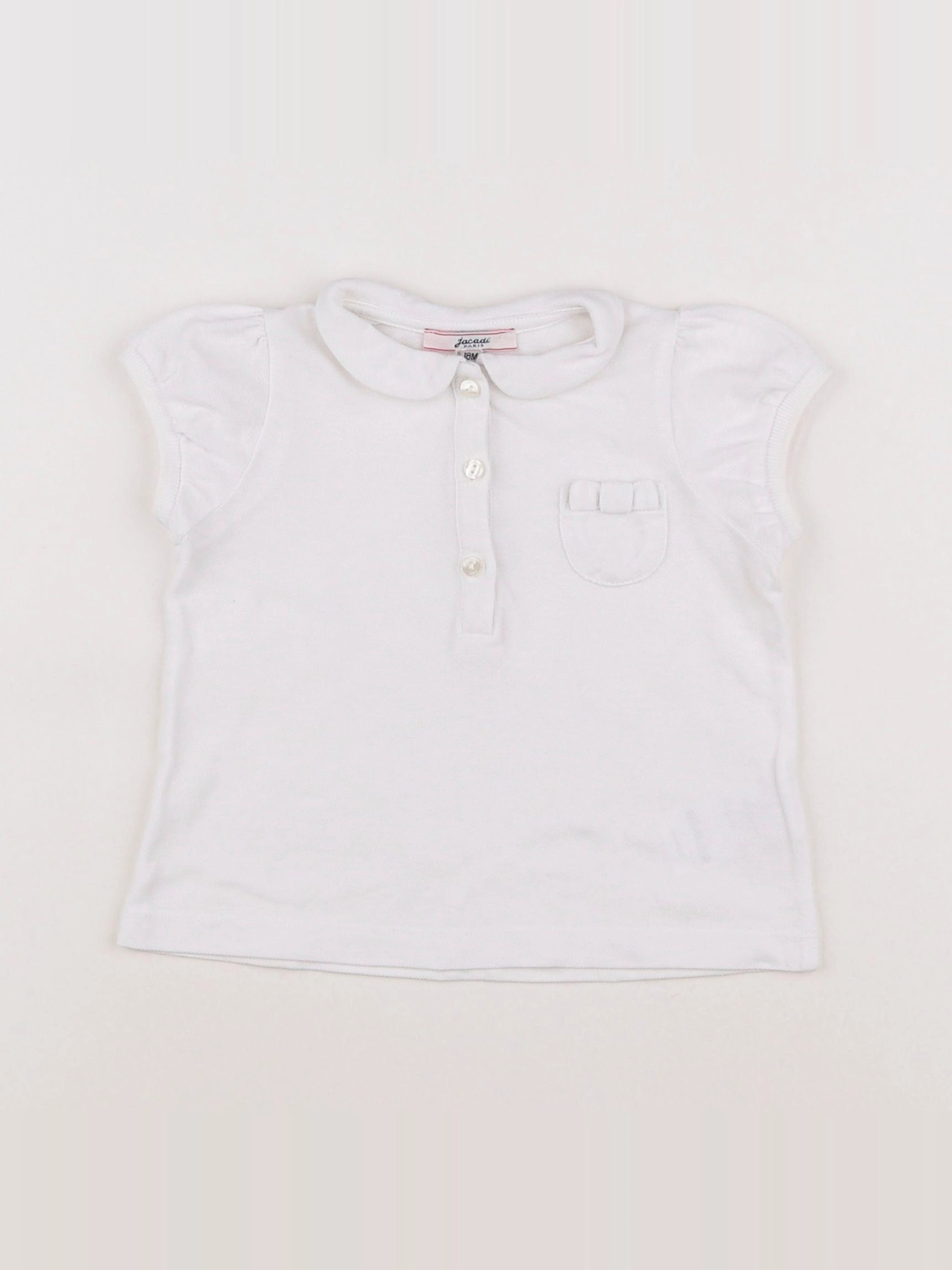 Jacadi - polo blanc - 18 mois