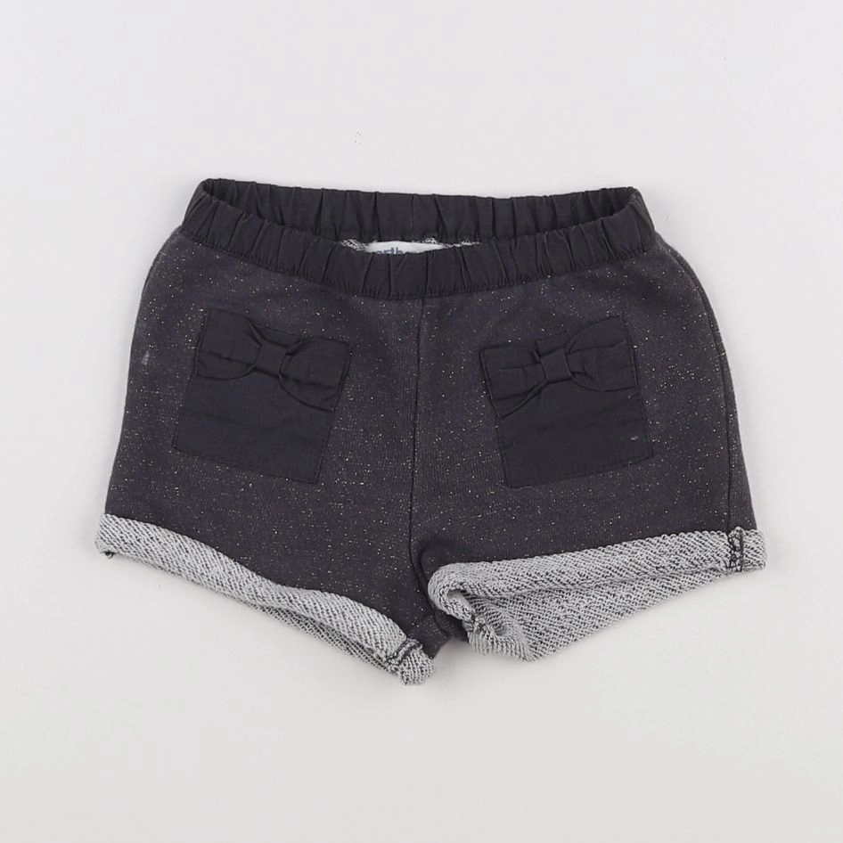 Vertbaudet - short gris - 12 mois