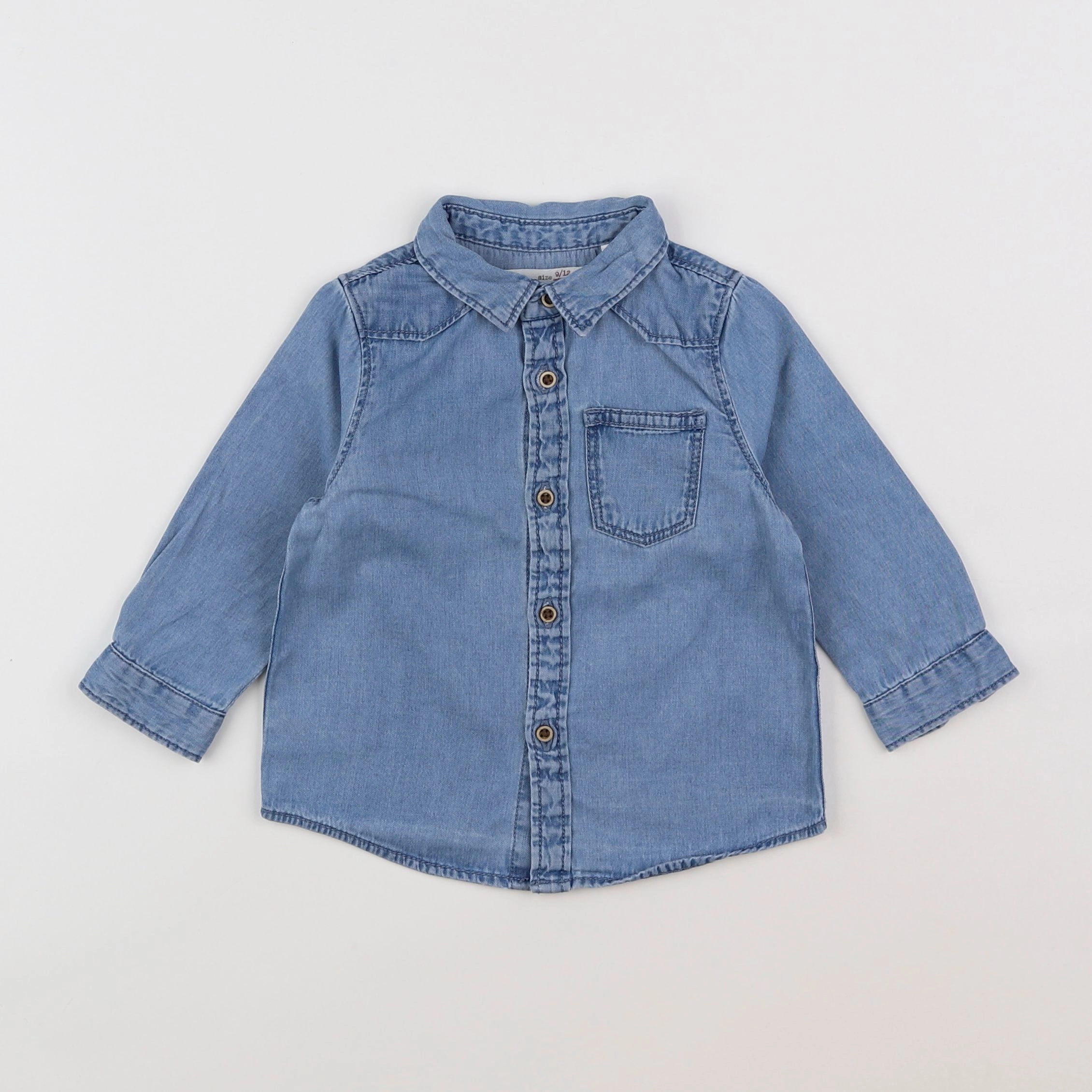 Zara - chemise bleu - 9/12 mois