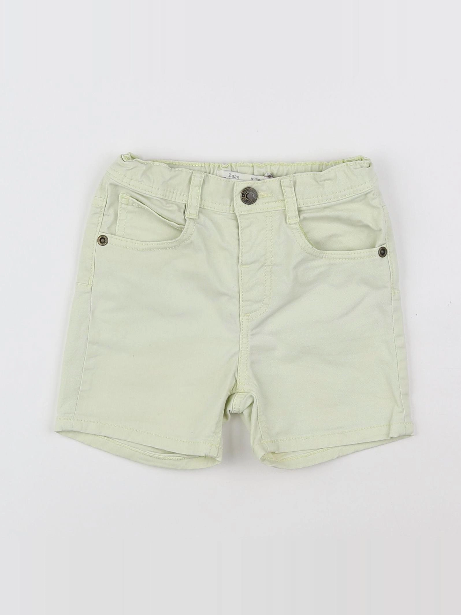Zara - short jaune - 12/18 mois