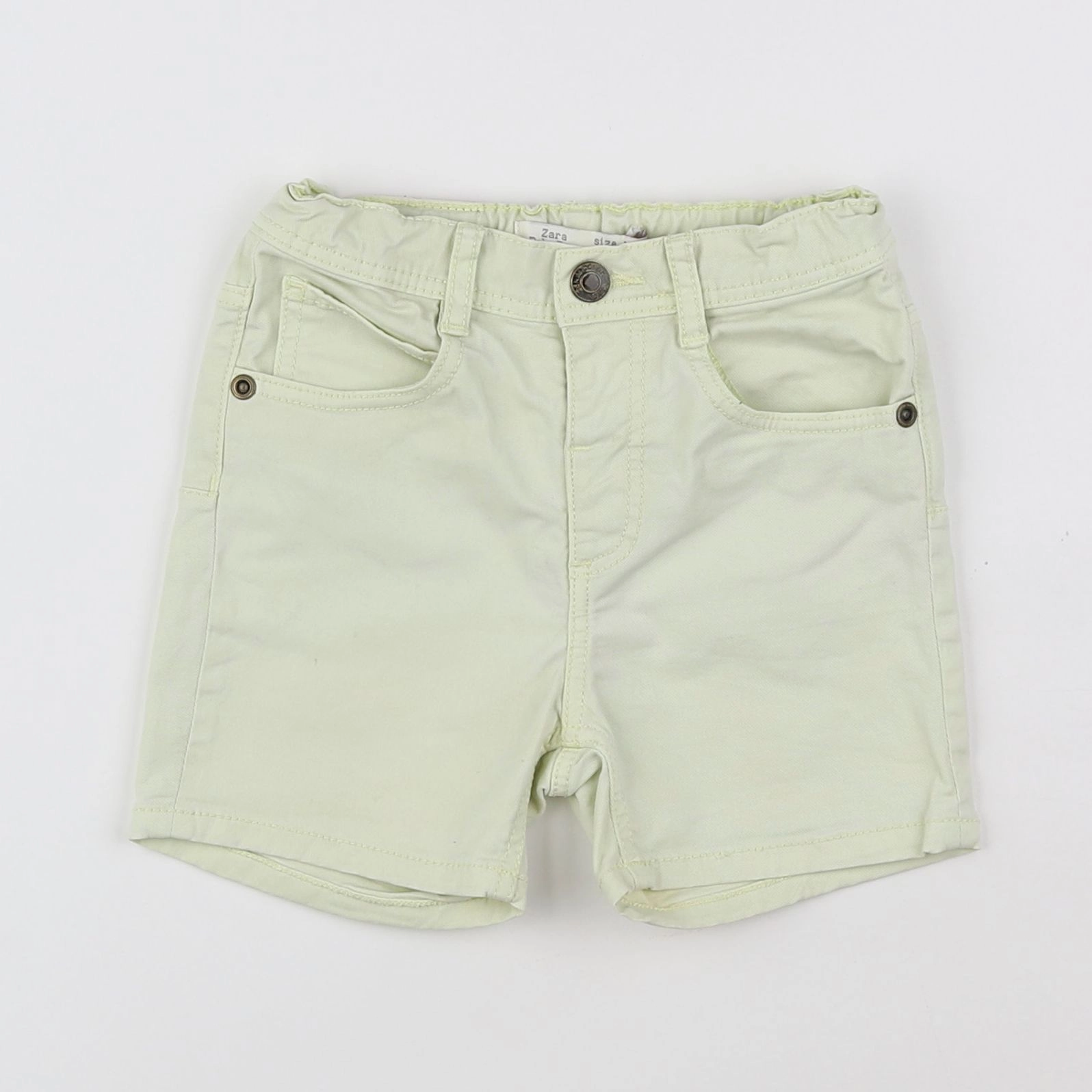 Zara - short jaune - 12/18 mois
