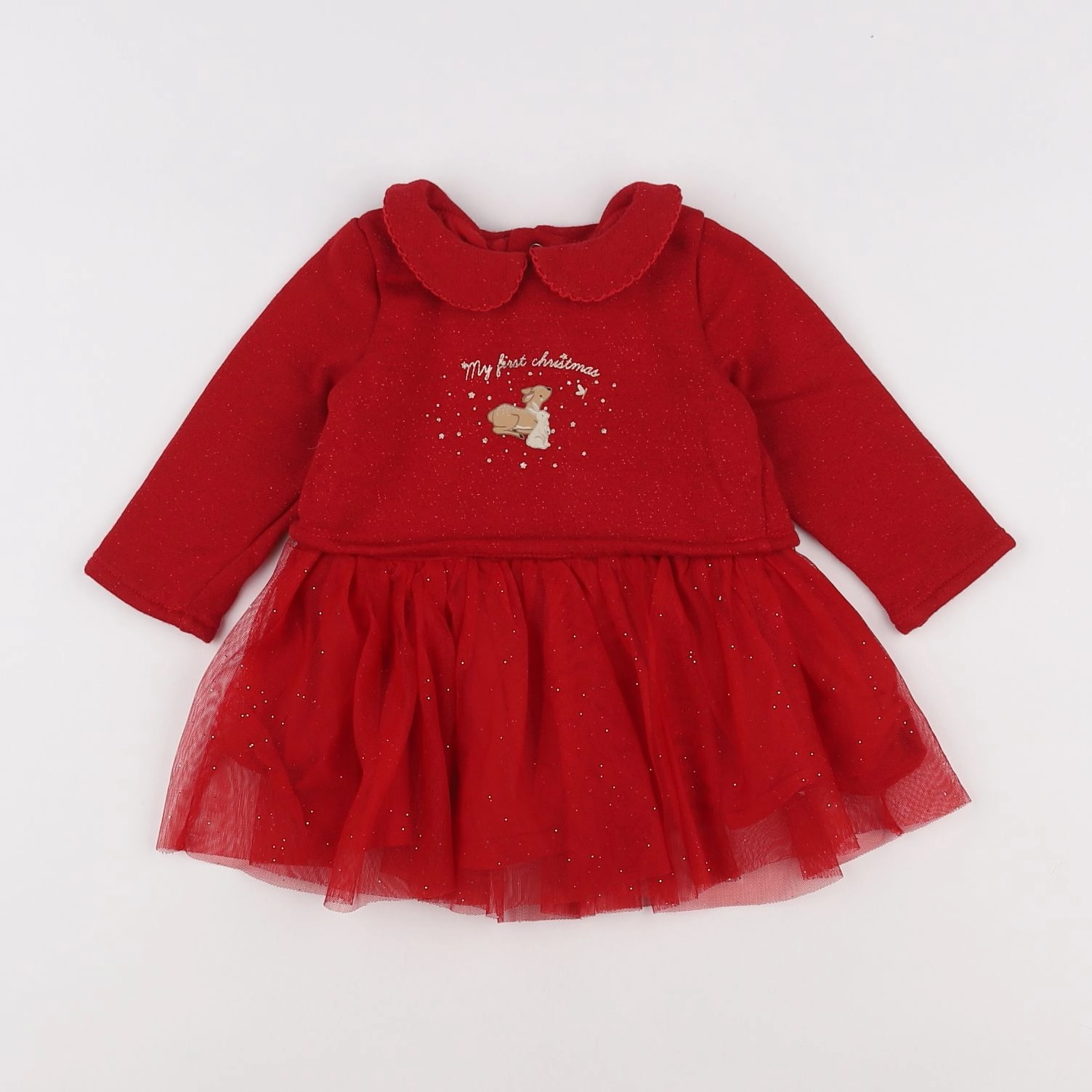 Vertbaudet - robe rouge - 6 mois