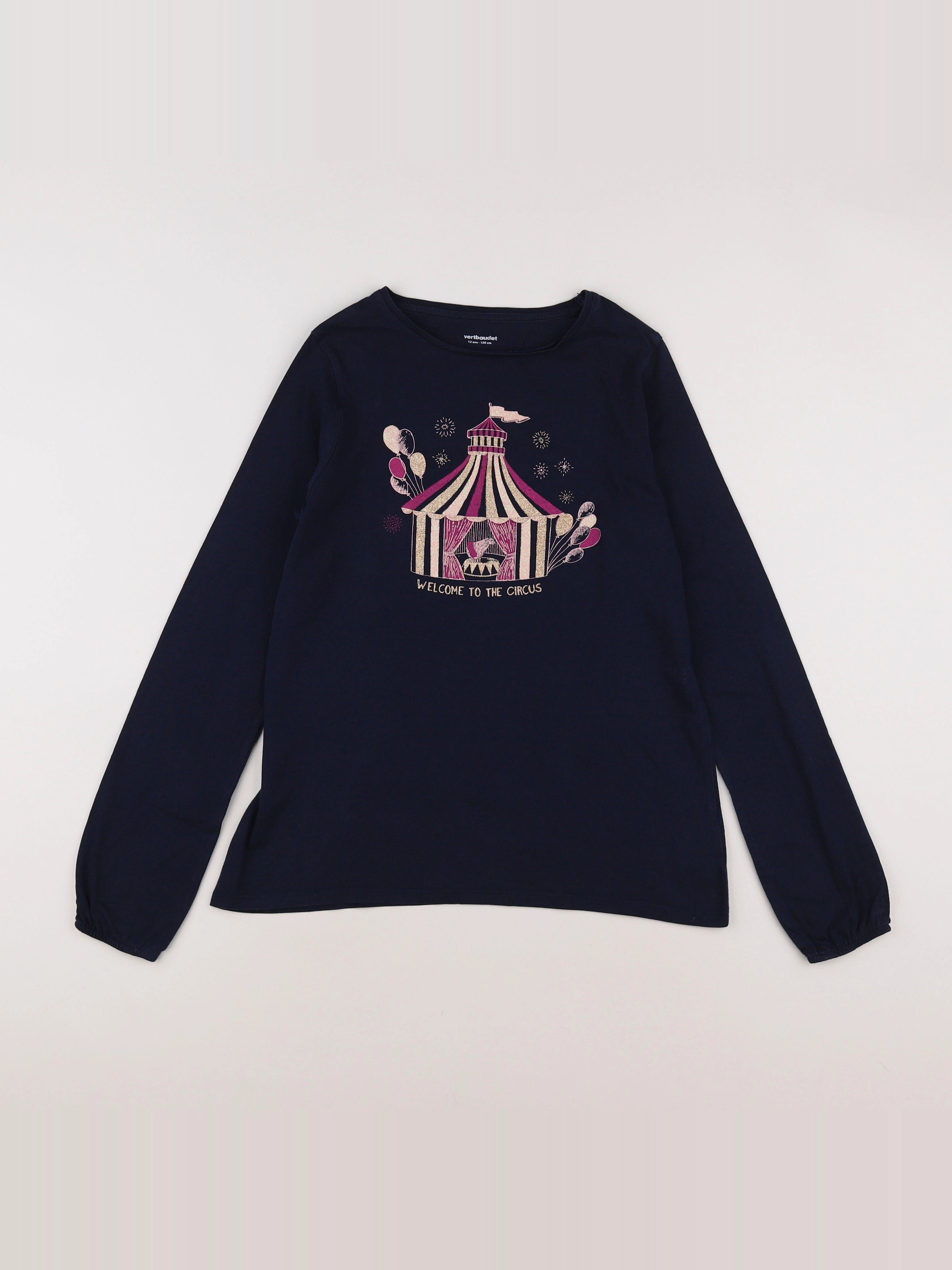 Vertbaudet - tee-shirt bleu, multicolore - 12 ans