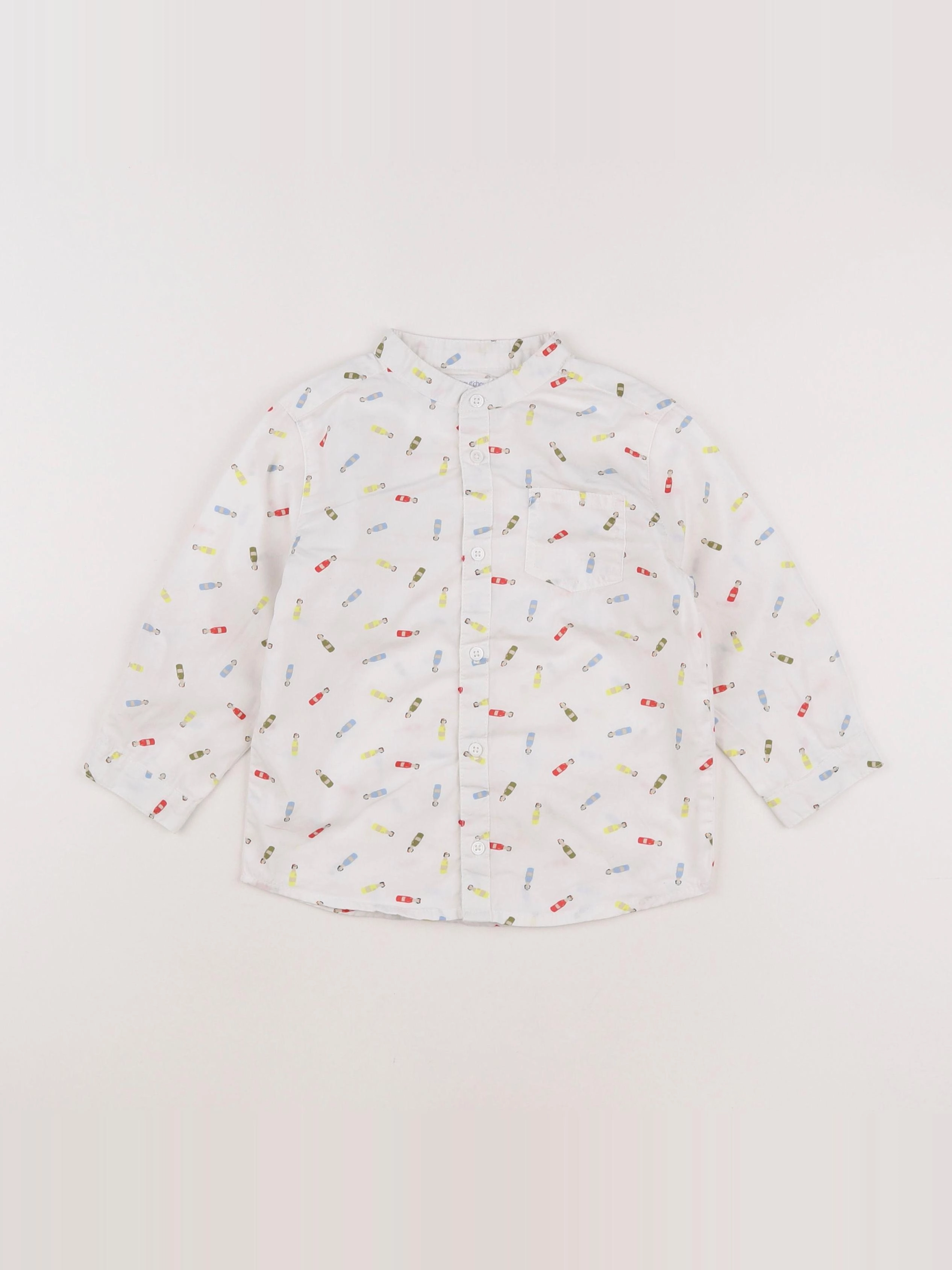 Boutchou - chemise blanc, multicolore - 2 ans