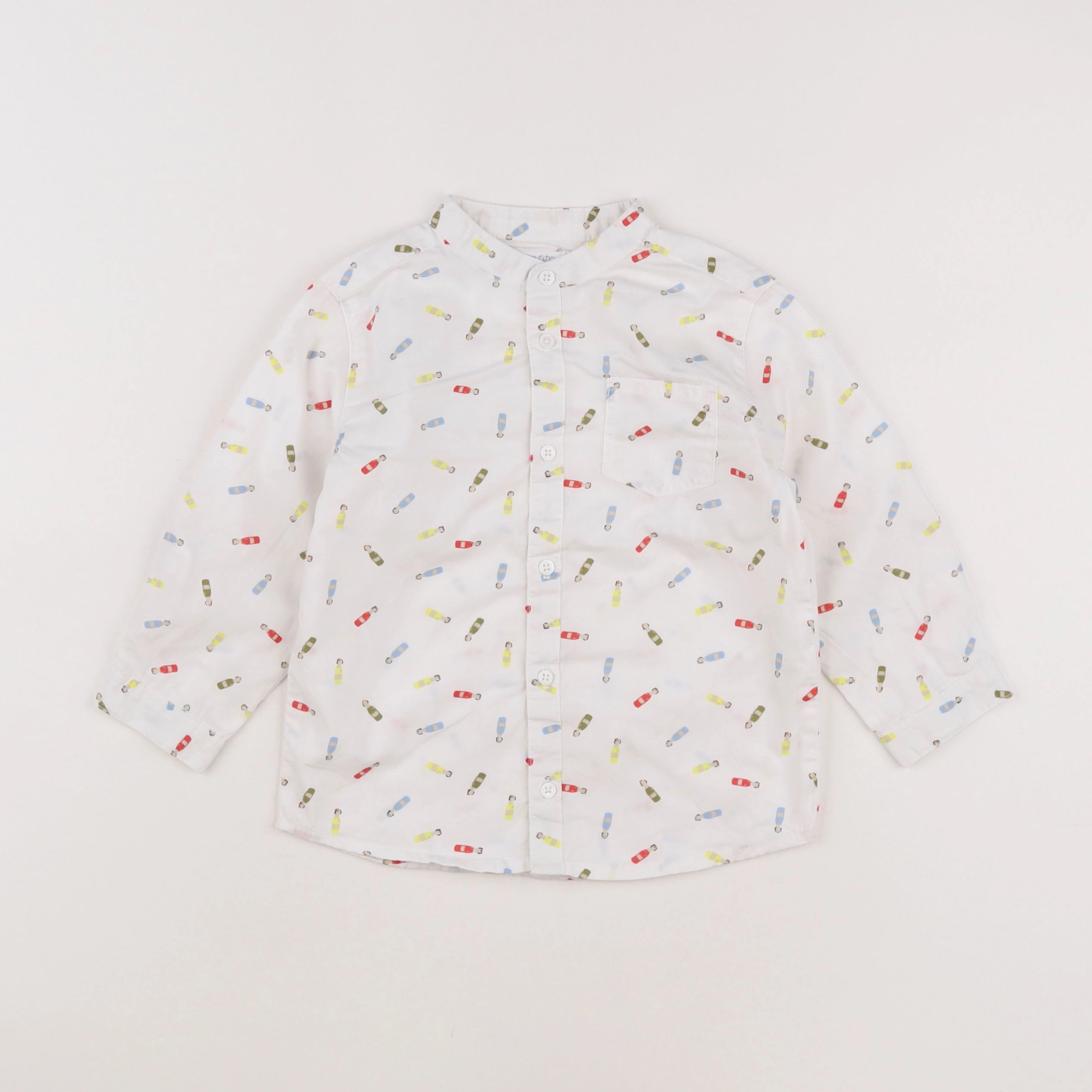 Boutchou - chemise blanc, multicolore - 2 ans