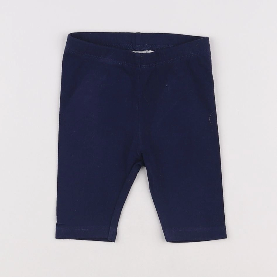 H&M - legging bleu - 3/6 mois