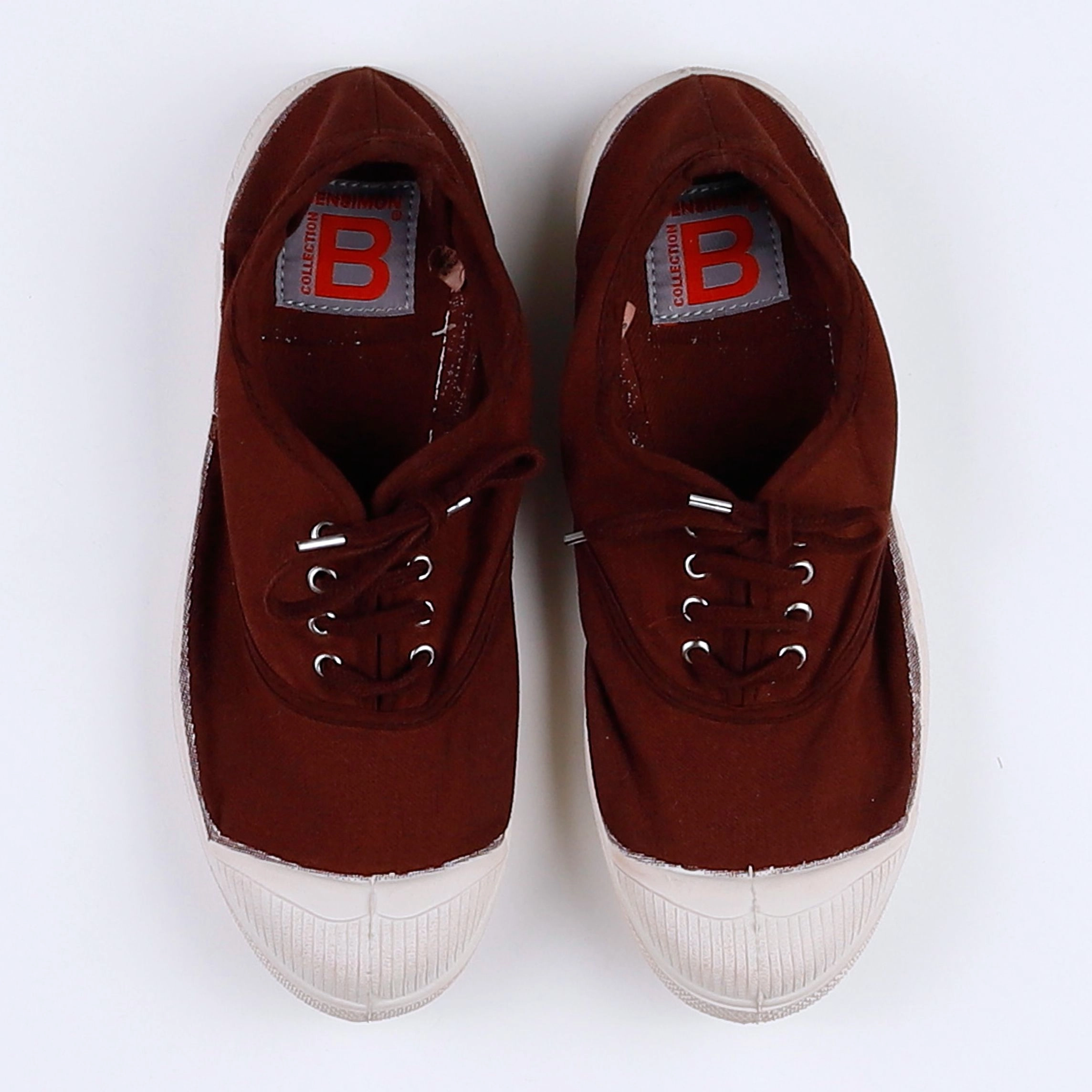 Bensimon - tennis à lacets marron ACAJOU - pointure 35