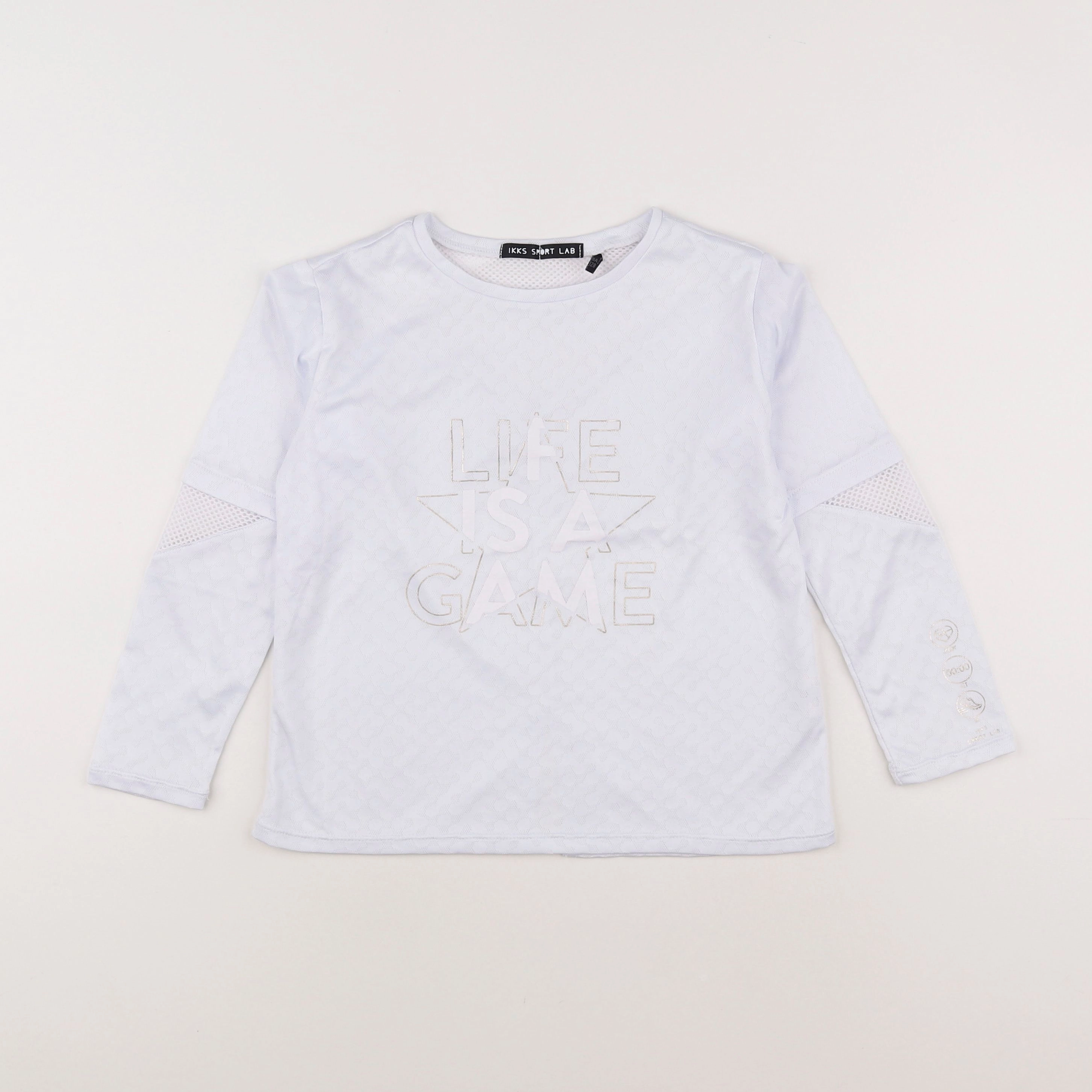 IKKS - tee-shirt blanc, or - 8 ans