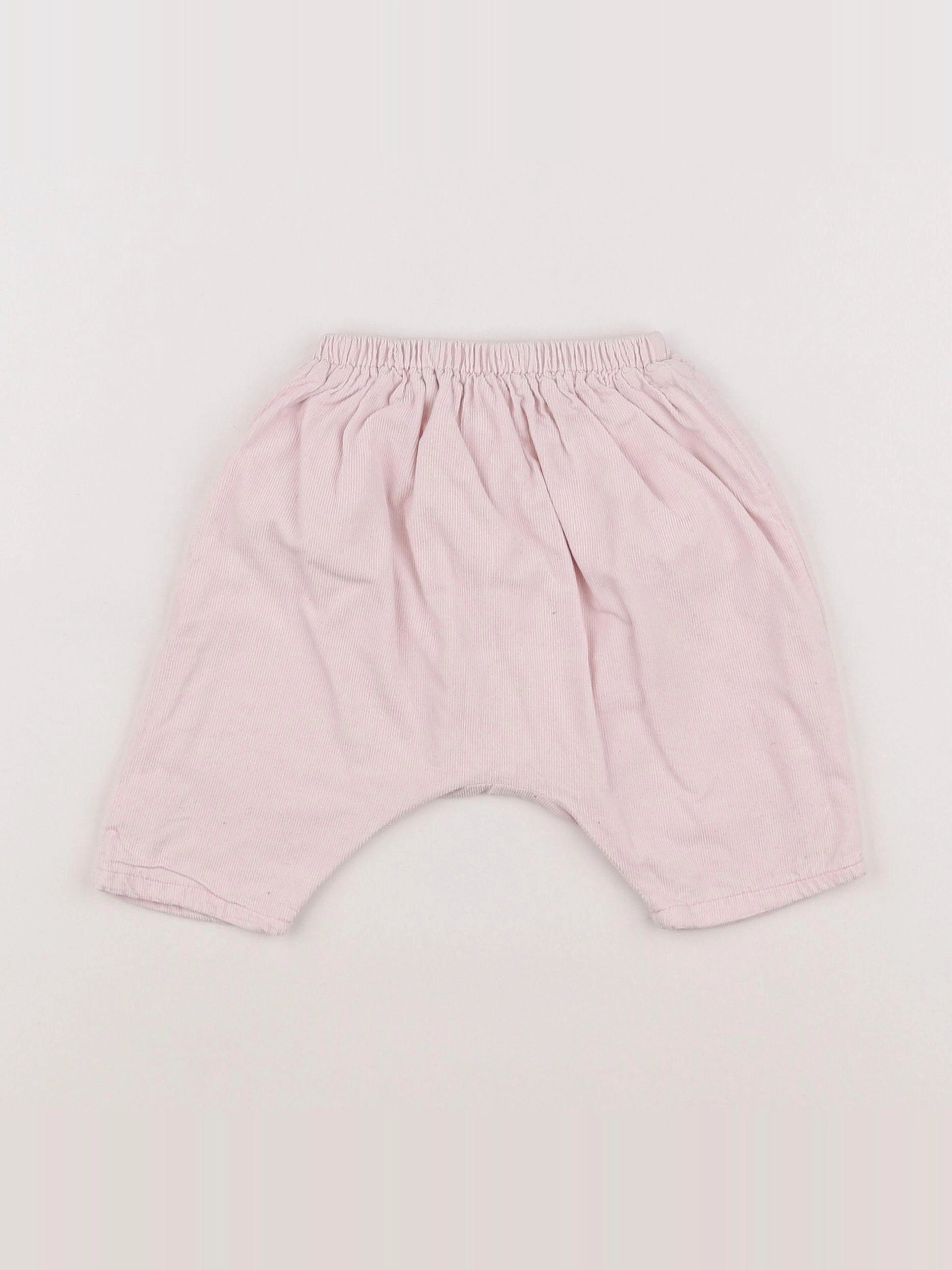 Boutchou - sarouel rose - 3 mois