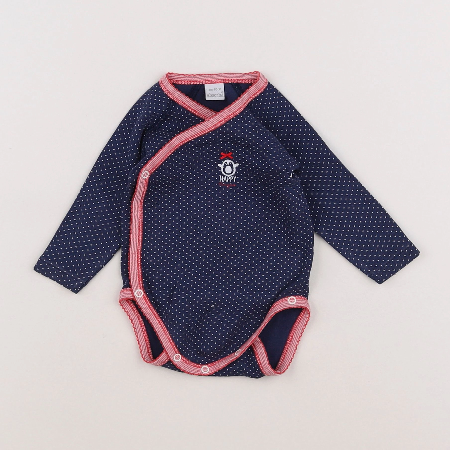 Absorba - body bleu, rouge - 3 mois