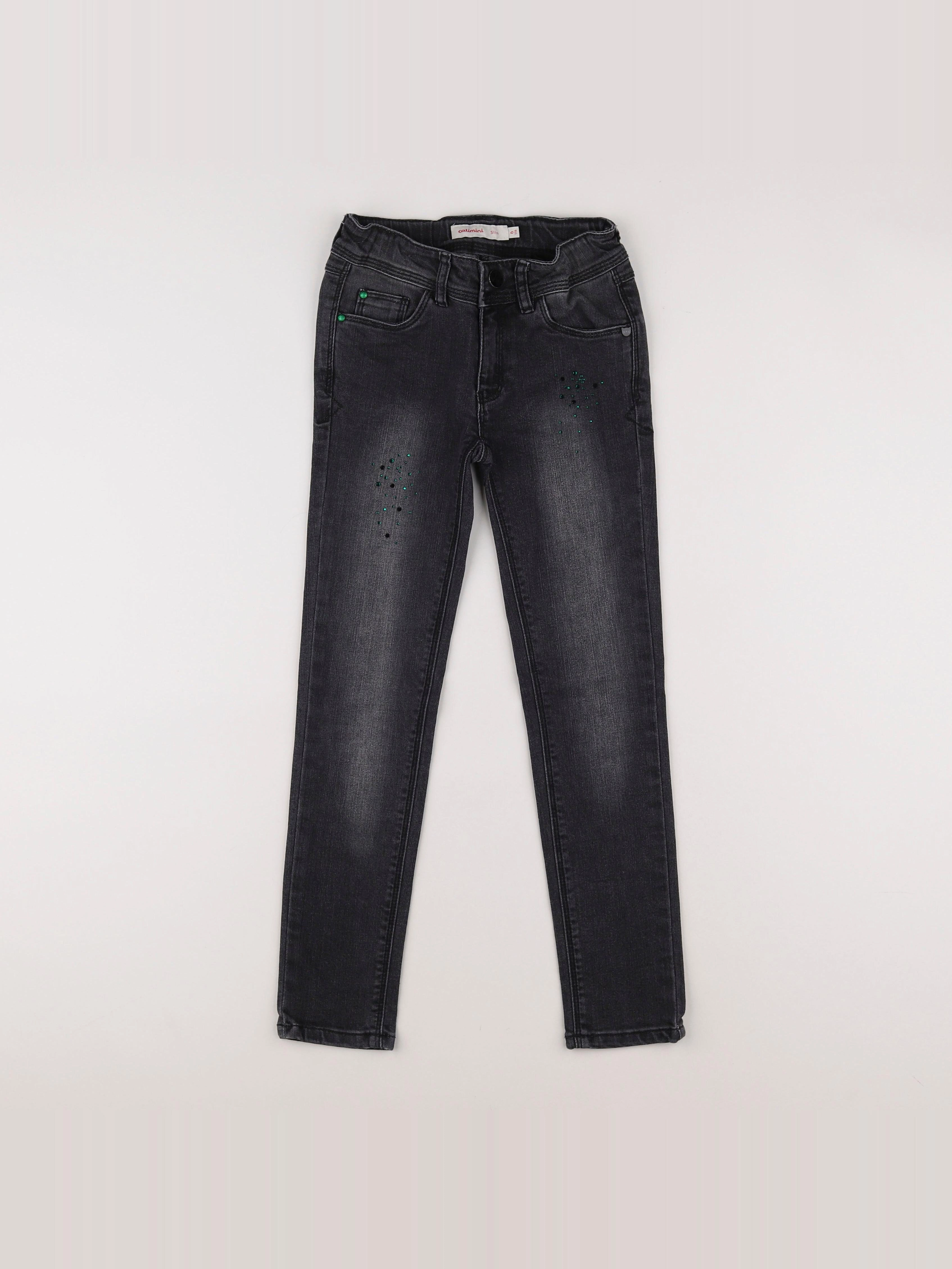 IKKS - jean gris, vert - 6 ans