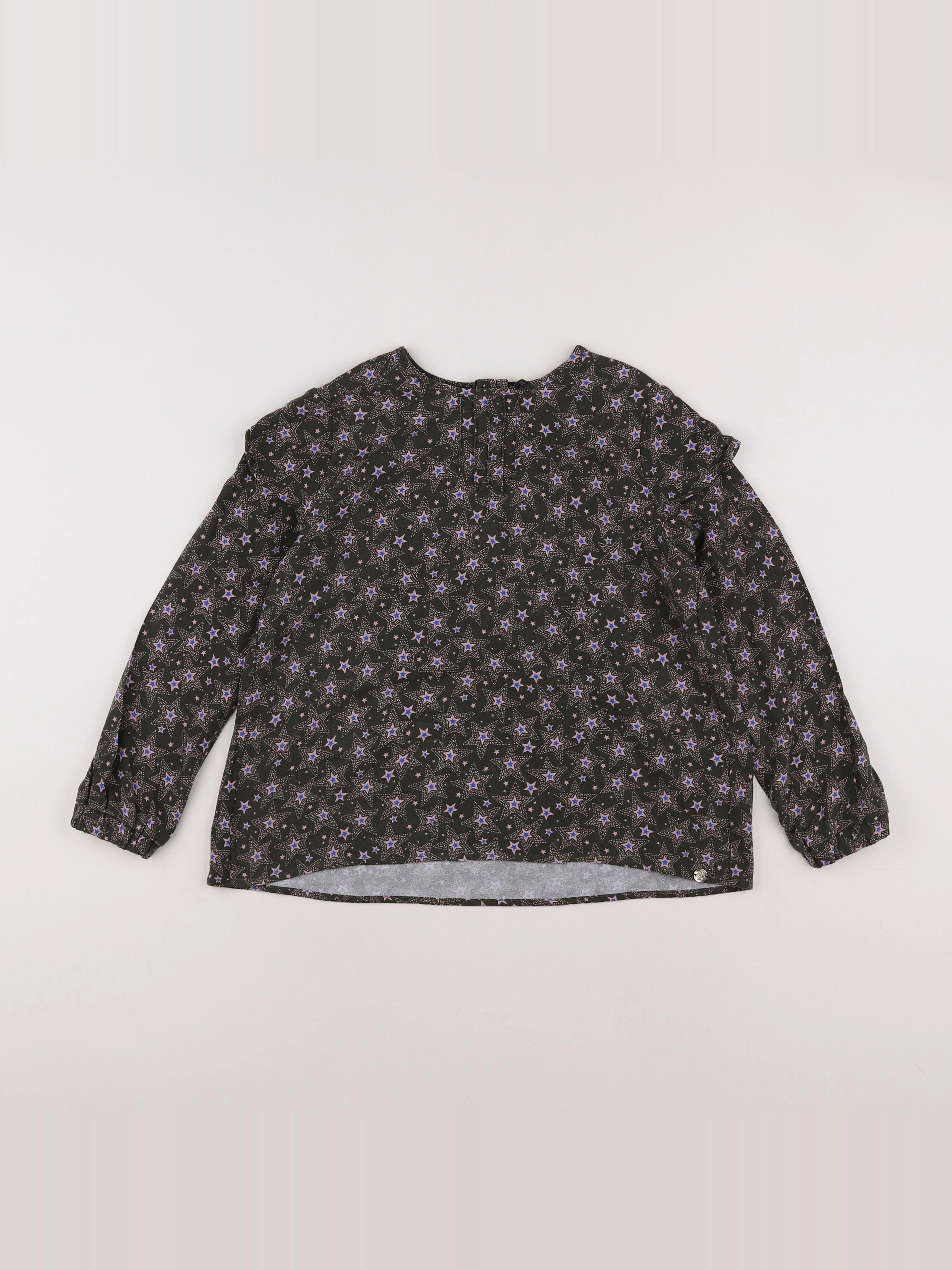 IKKS - blouse vert, rose - 8 ans
