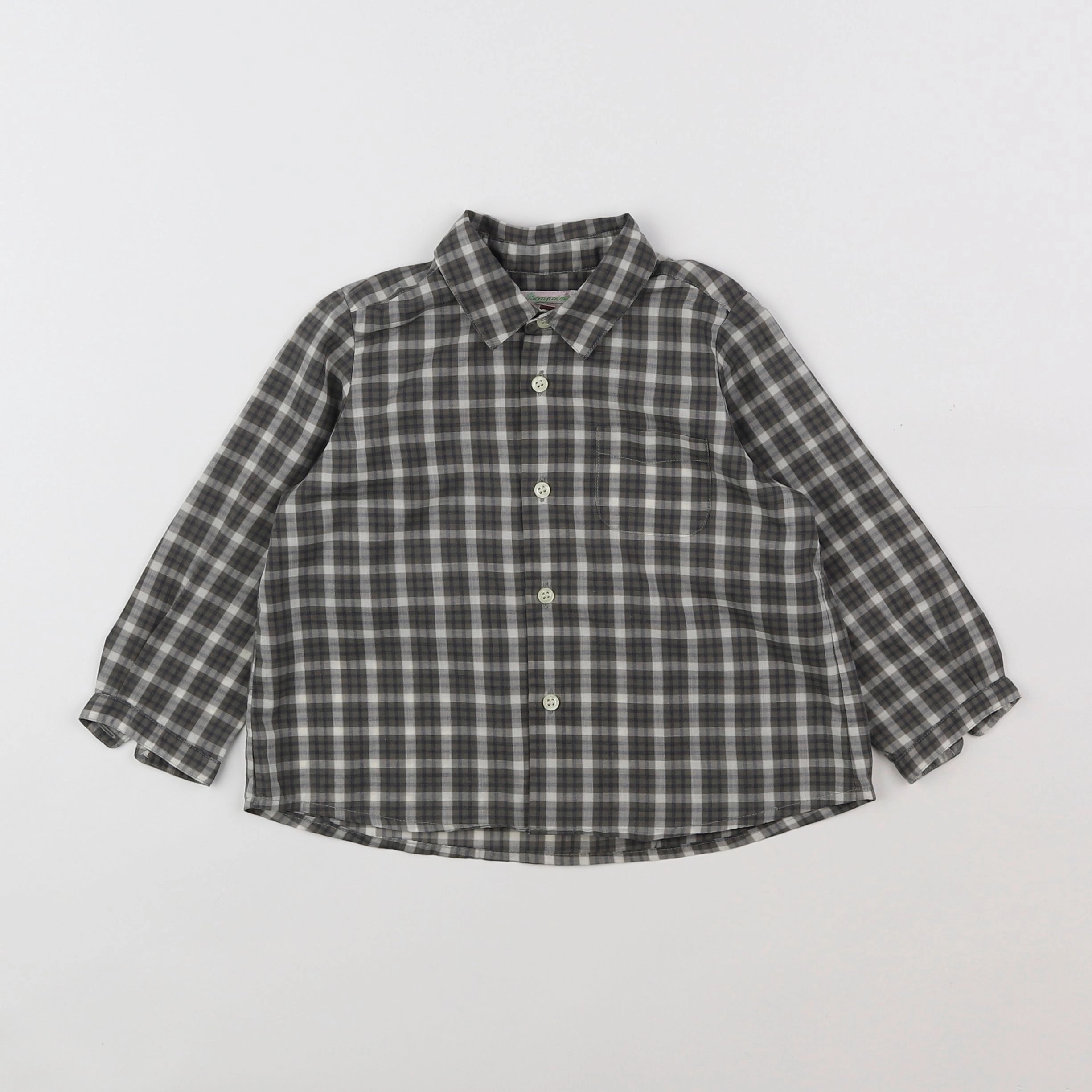 Bonpoint - chemise marron - 18 mois