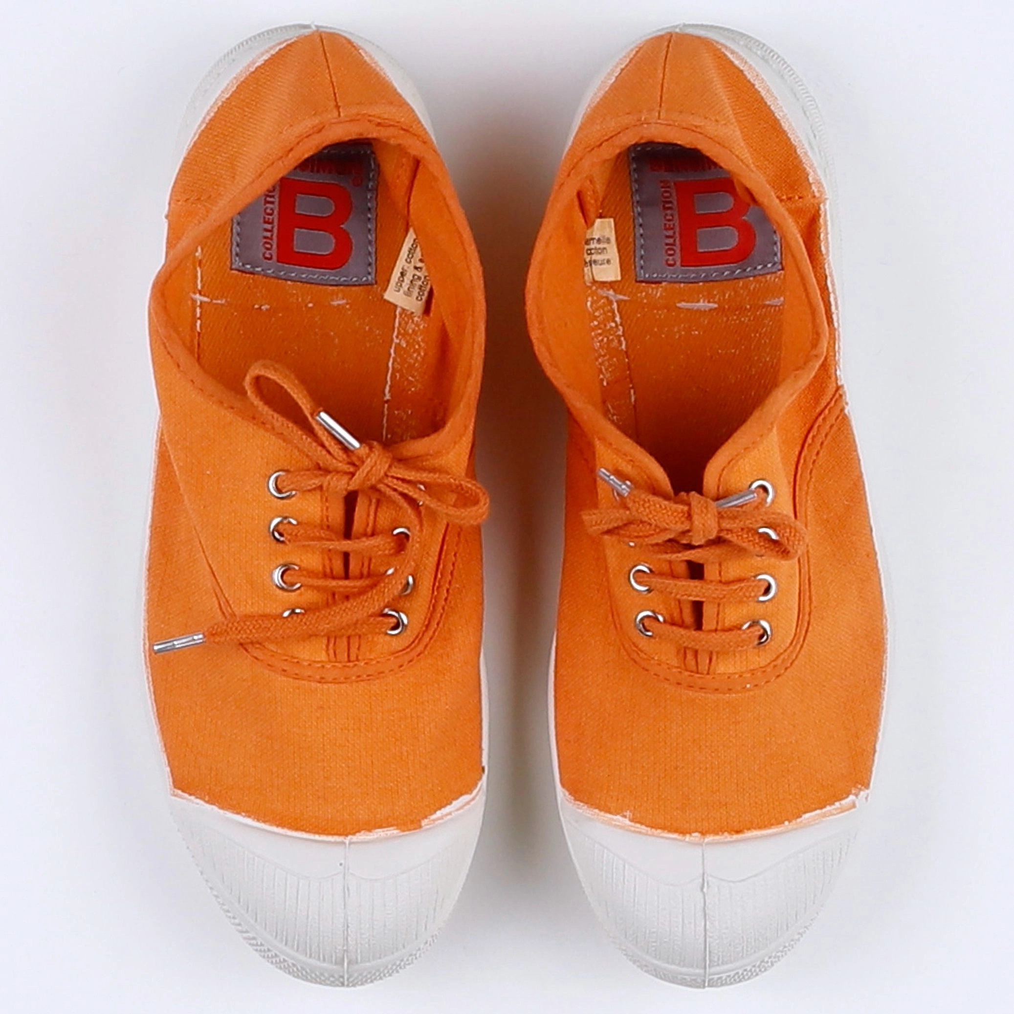 Bensimon - tennis à lacets orange CORAIL - pointure 34