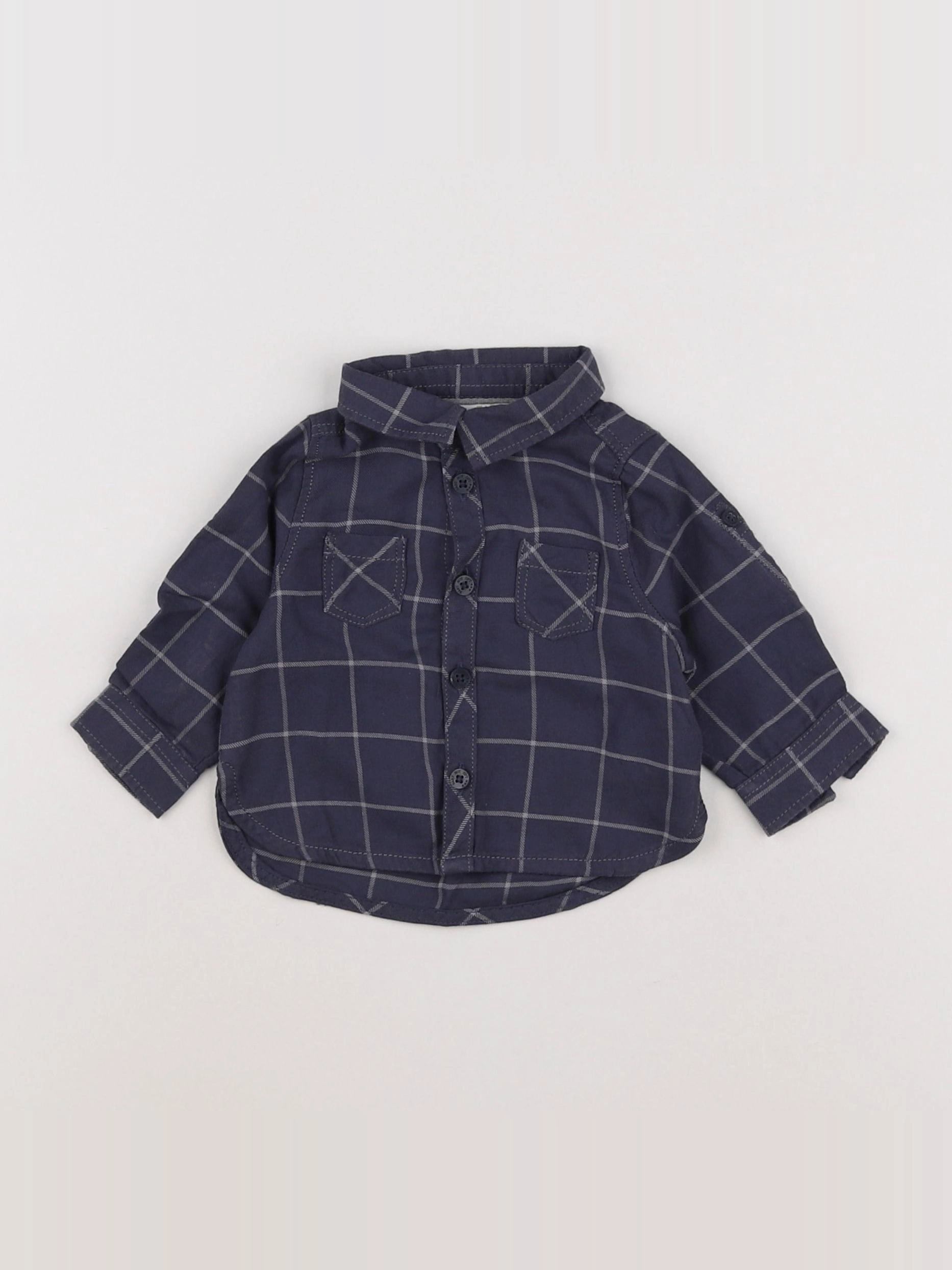 Tape à l'oeil - chemise gris - 3 mois