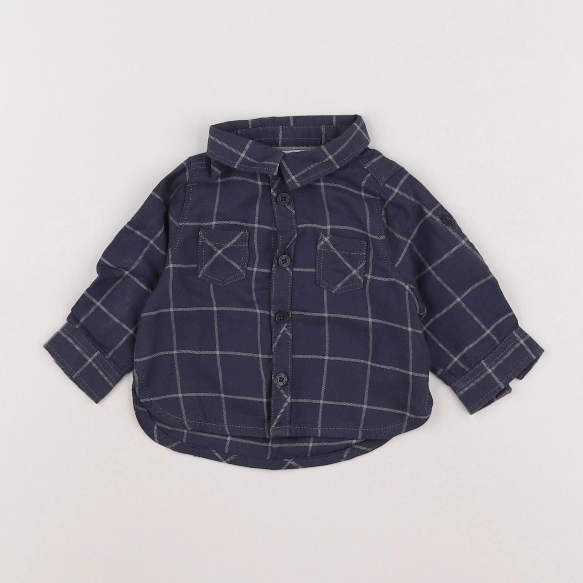 Tape à l'oeil - chemise gris - 3 mois