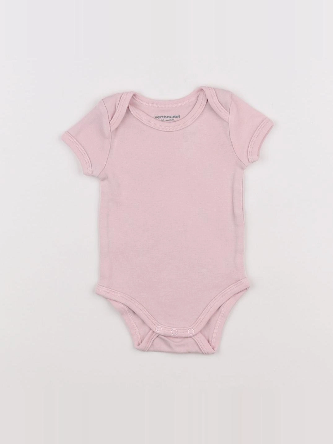 Vertbaudet - body rose - 3 mois