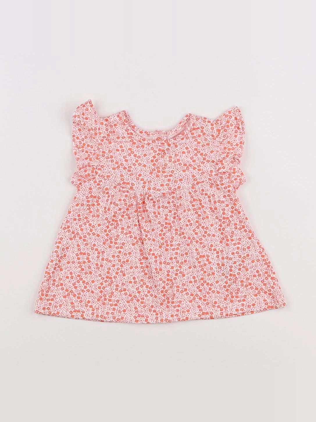 Vertbaudet - tee-shirt orange - 3 mois