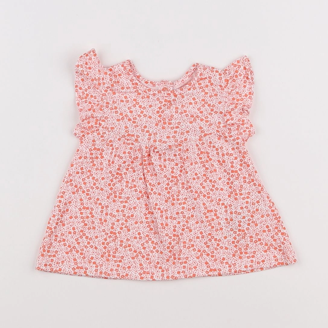 Vertbaudet - tee-shirt orange - 3 mois