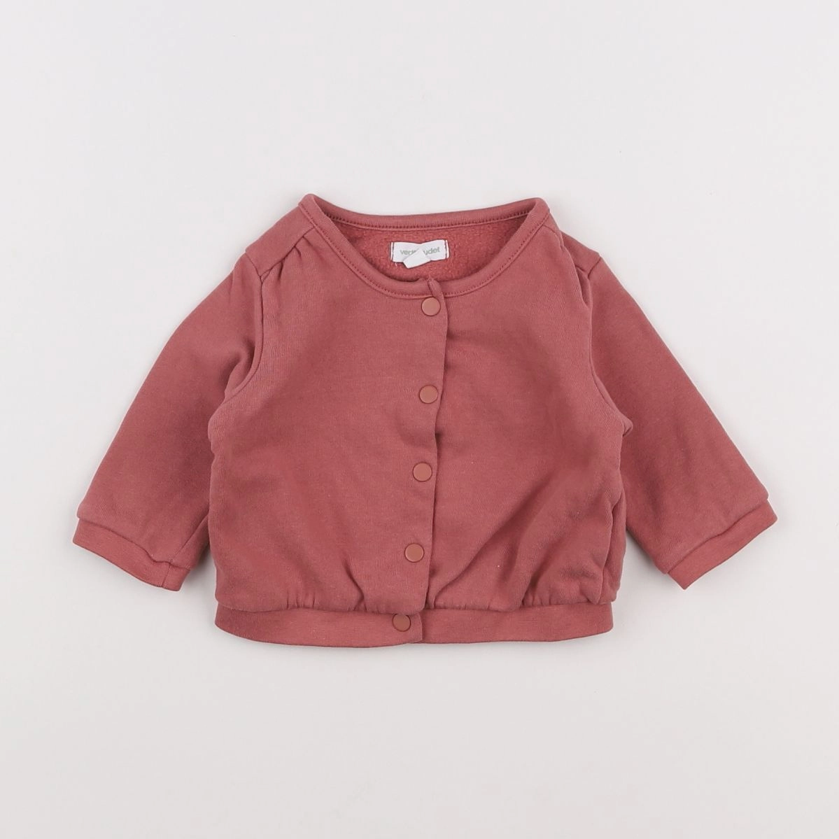 Vertbaudet - sweat rose - 3 mois