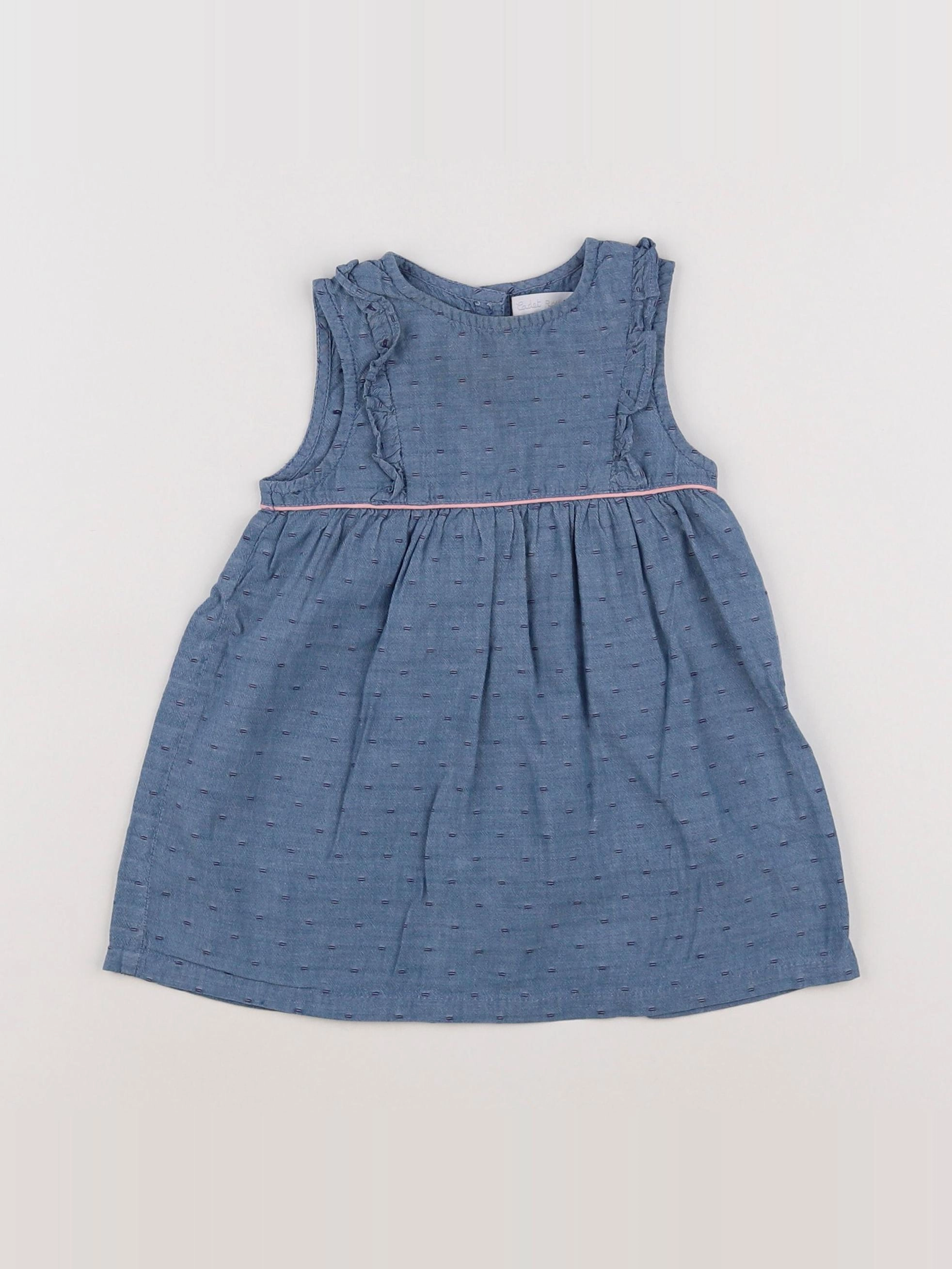 Cadet Rousselle - robe bleu - 12 mois