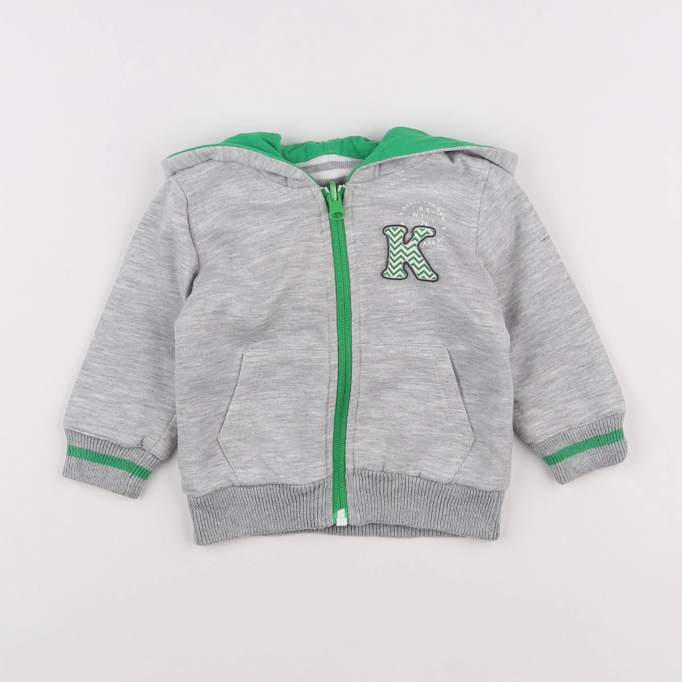 IKKS - sweat gris - 12 mois