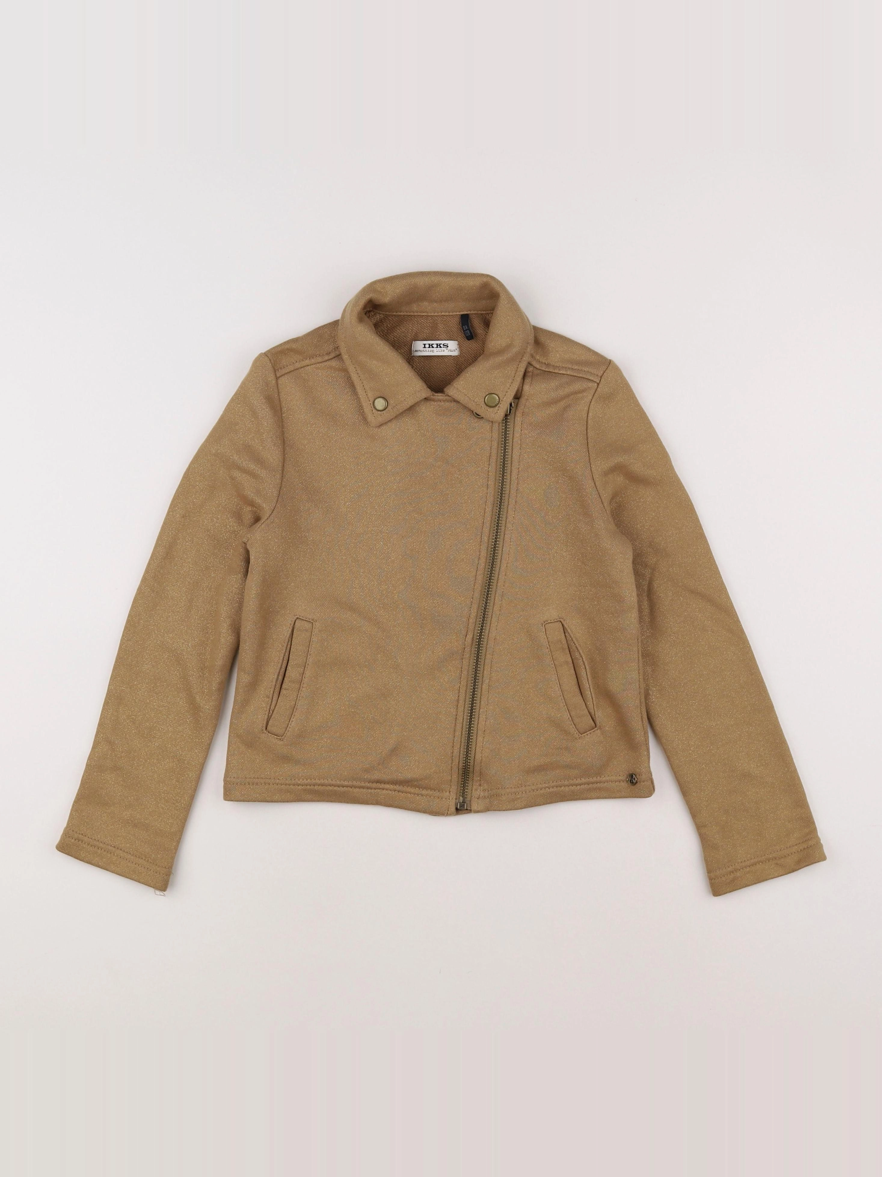 IKKS - veste marron, or - 8 ans