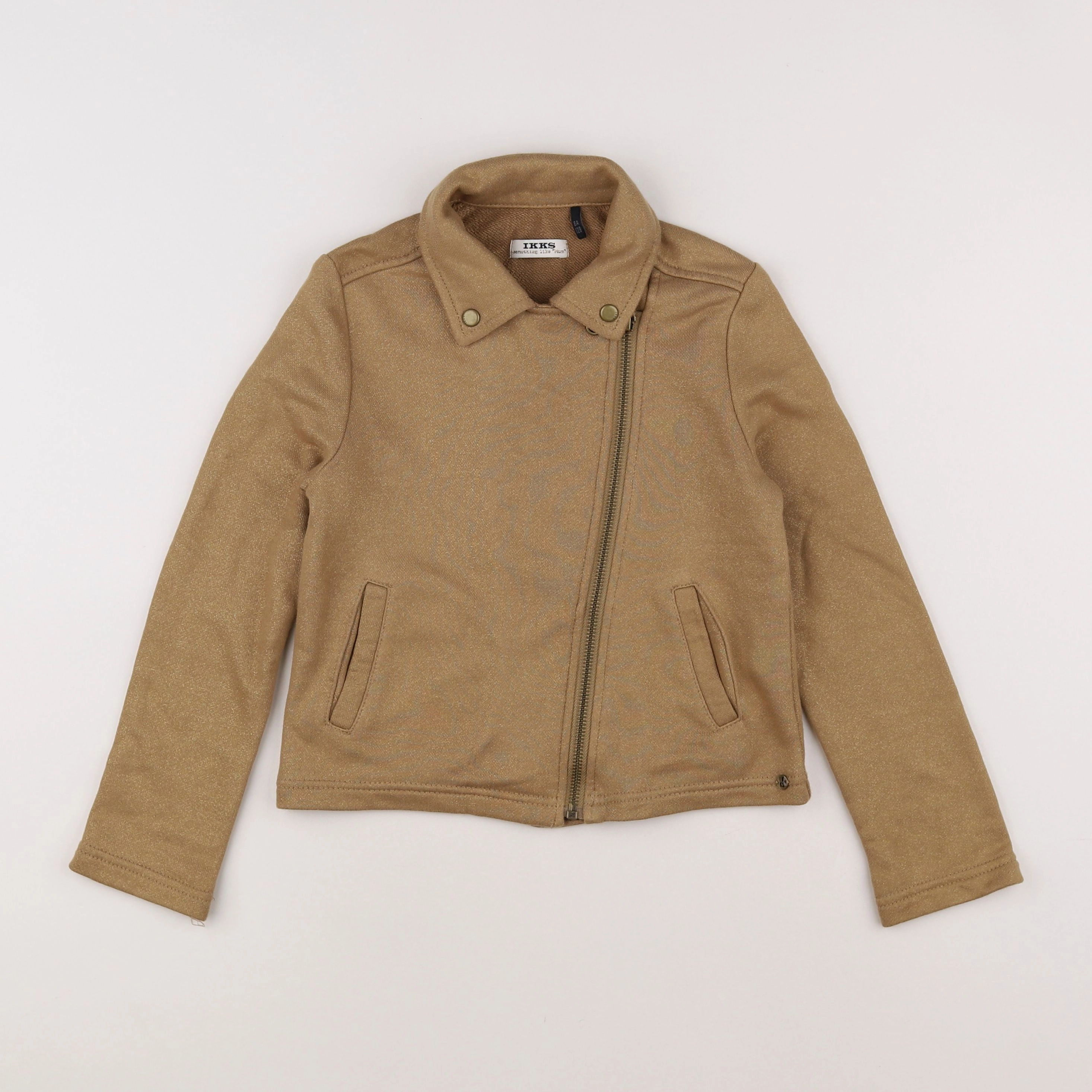 IKKS - veste marron, or - 8 ans