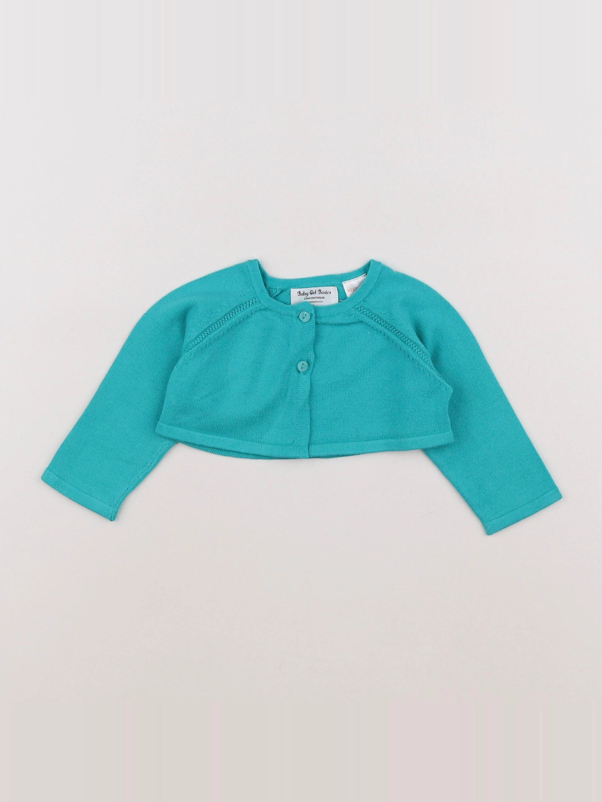 Zara - gilet vert - 9 mois
