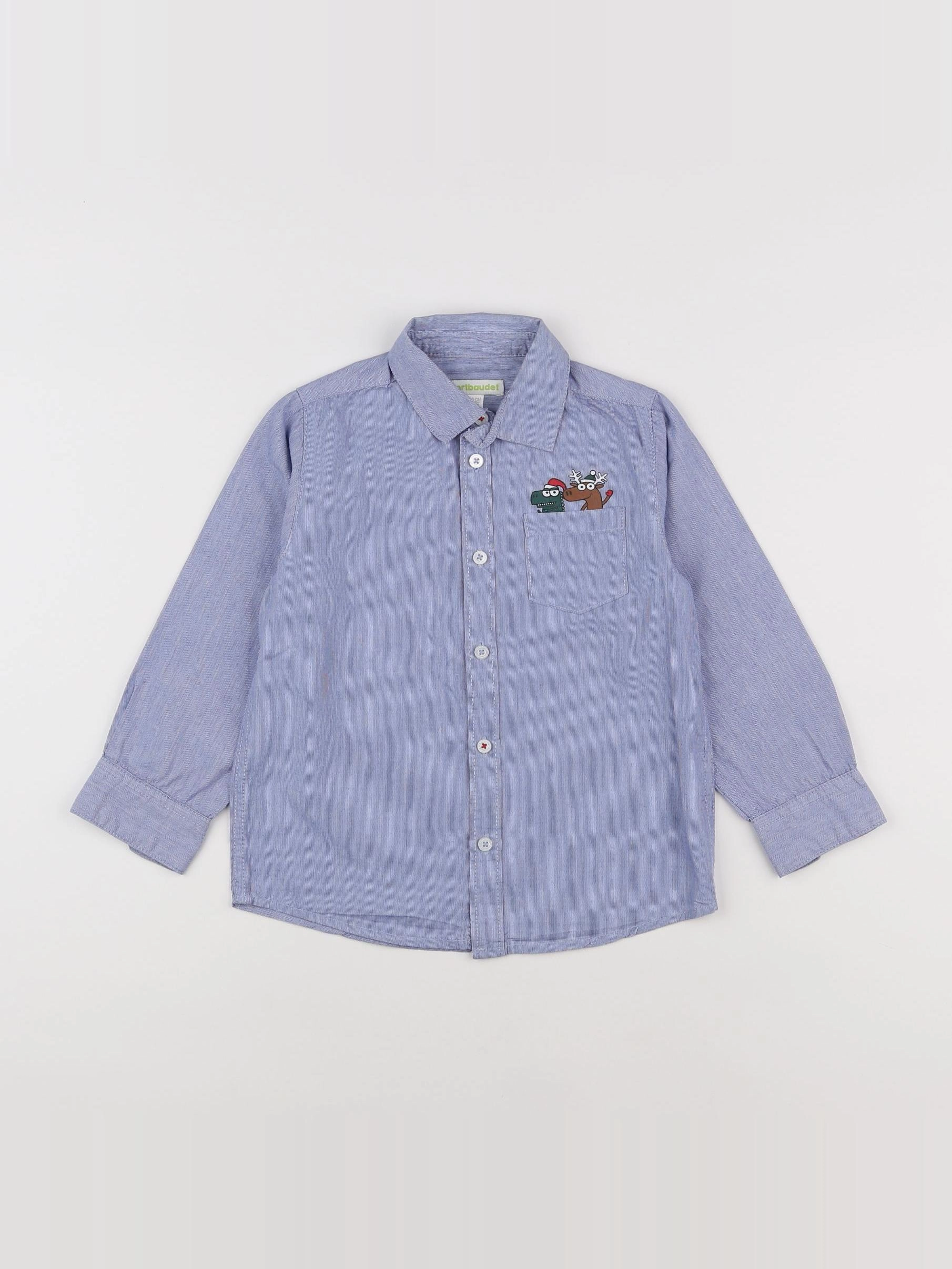 Vertbaudet - chemise bleu - 5 ans