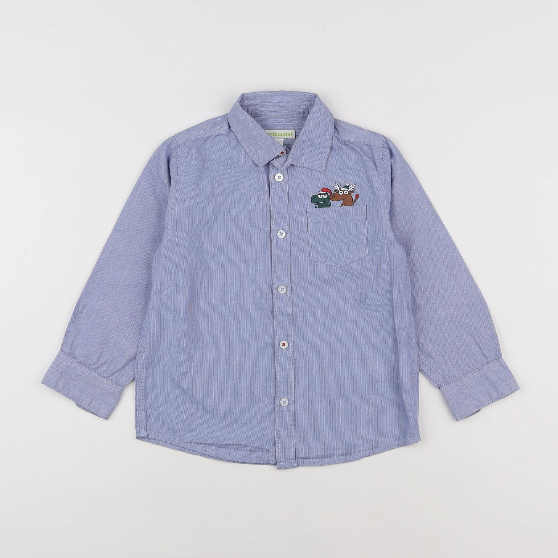 Vertbaudet - chemise bleu - 5 ans