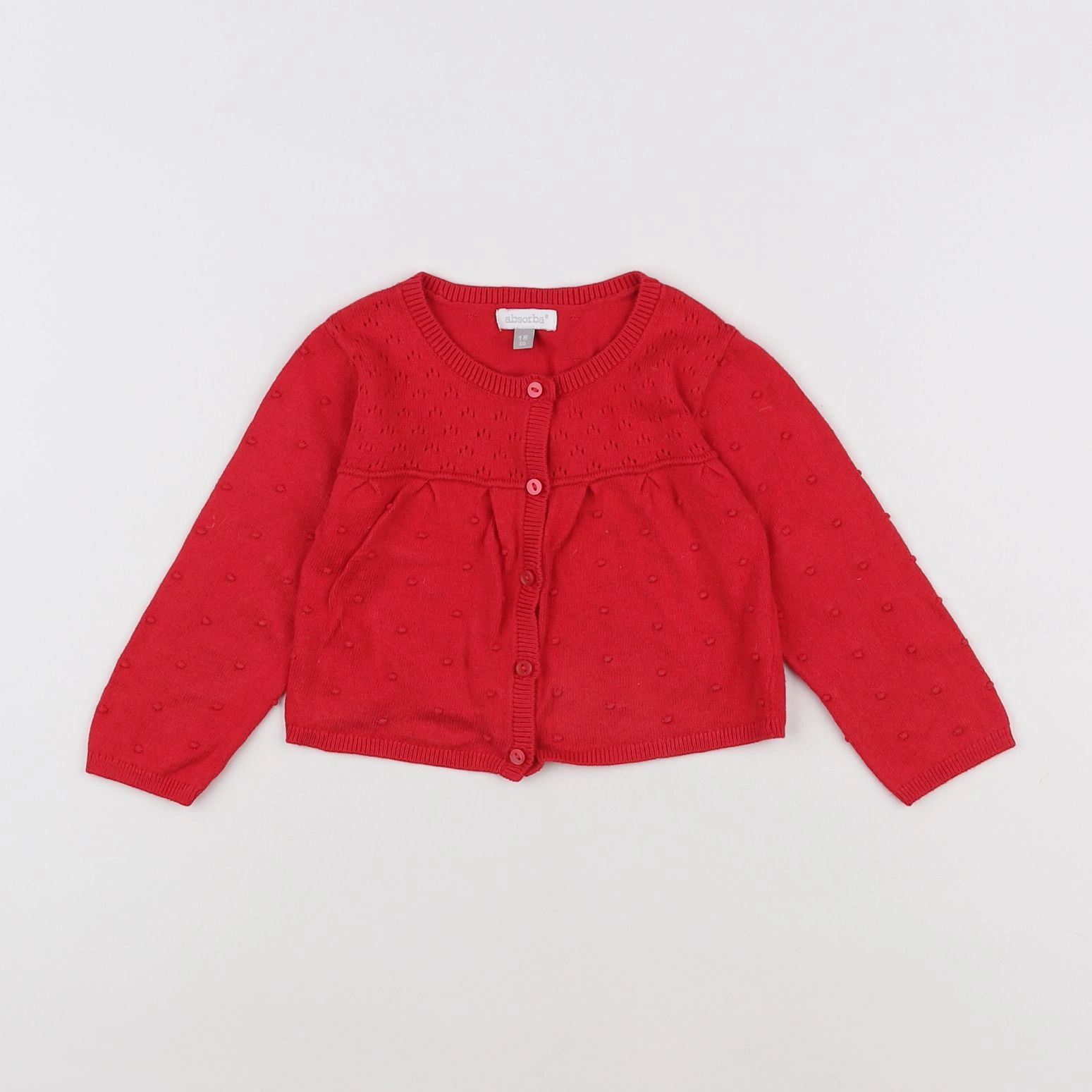 Absorba - gilet rouge - 18 mois