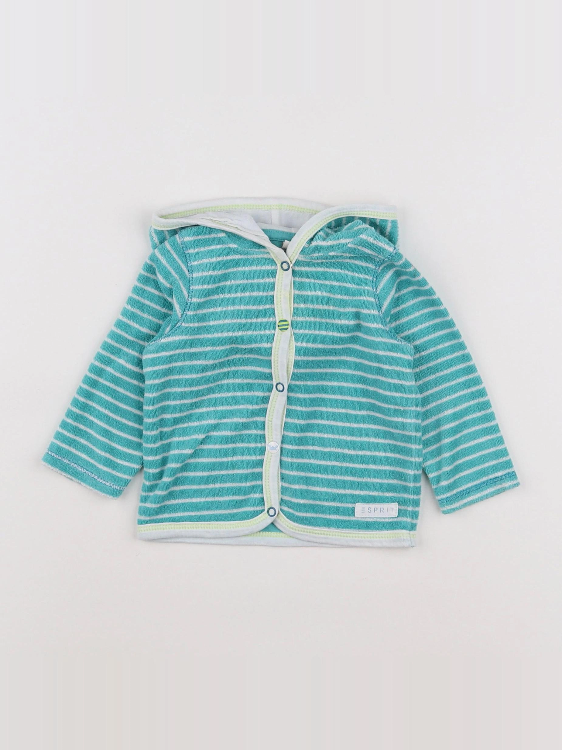 Esprit - sweat bleu, blanc - 3 mois