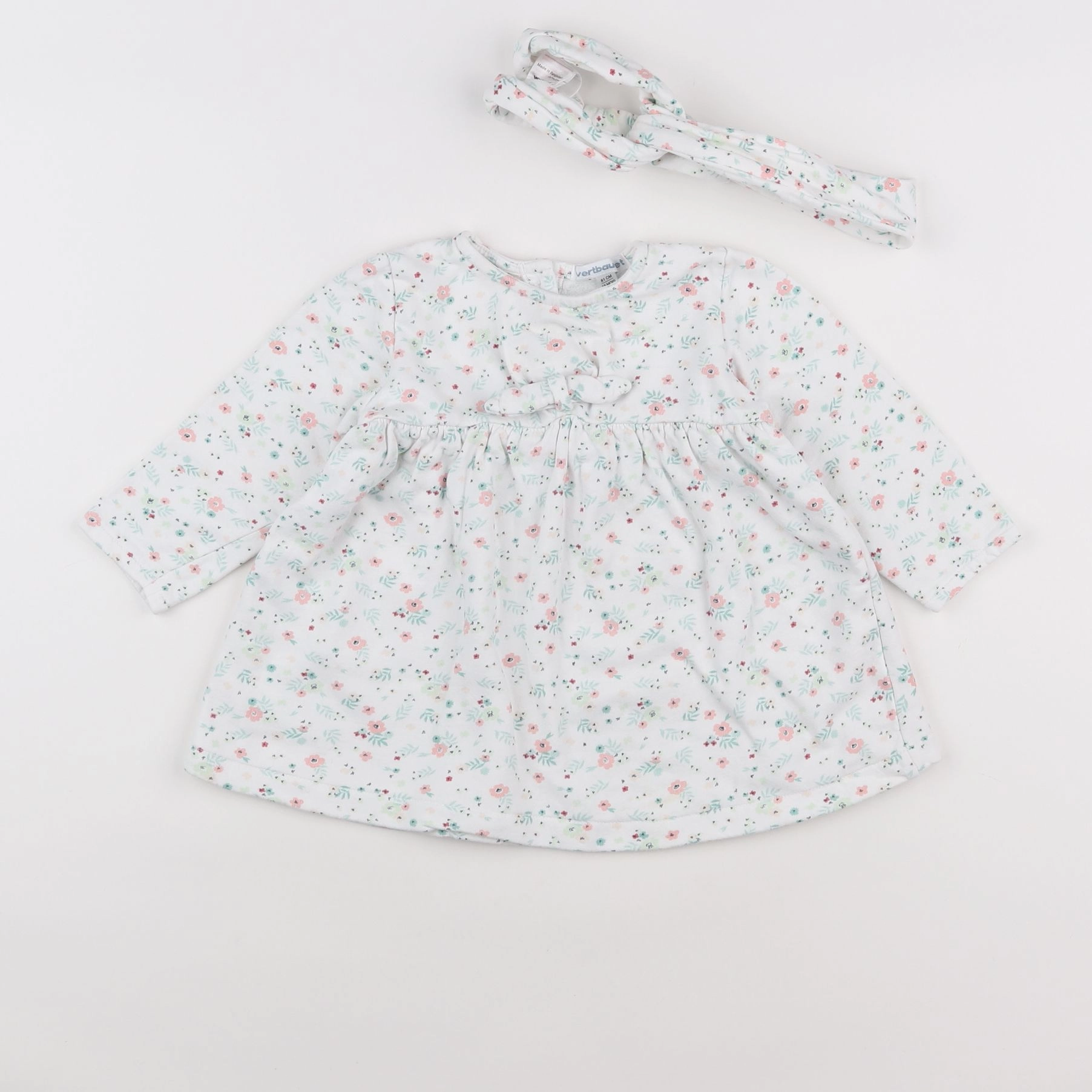 Vertbaudet - robe multicolore - 18 mois