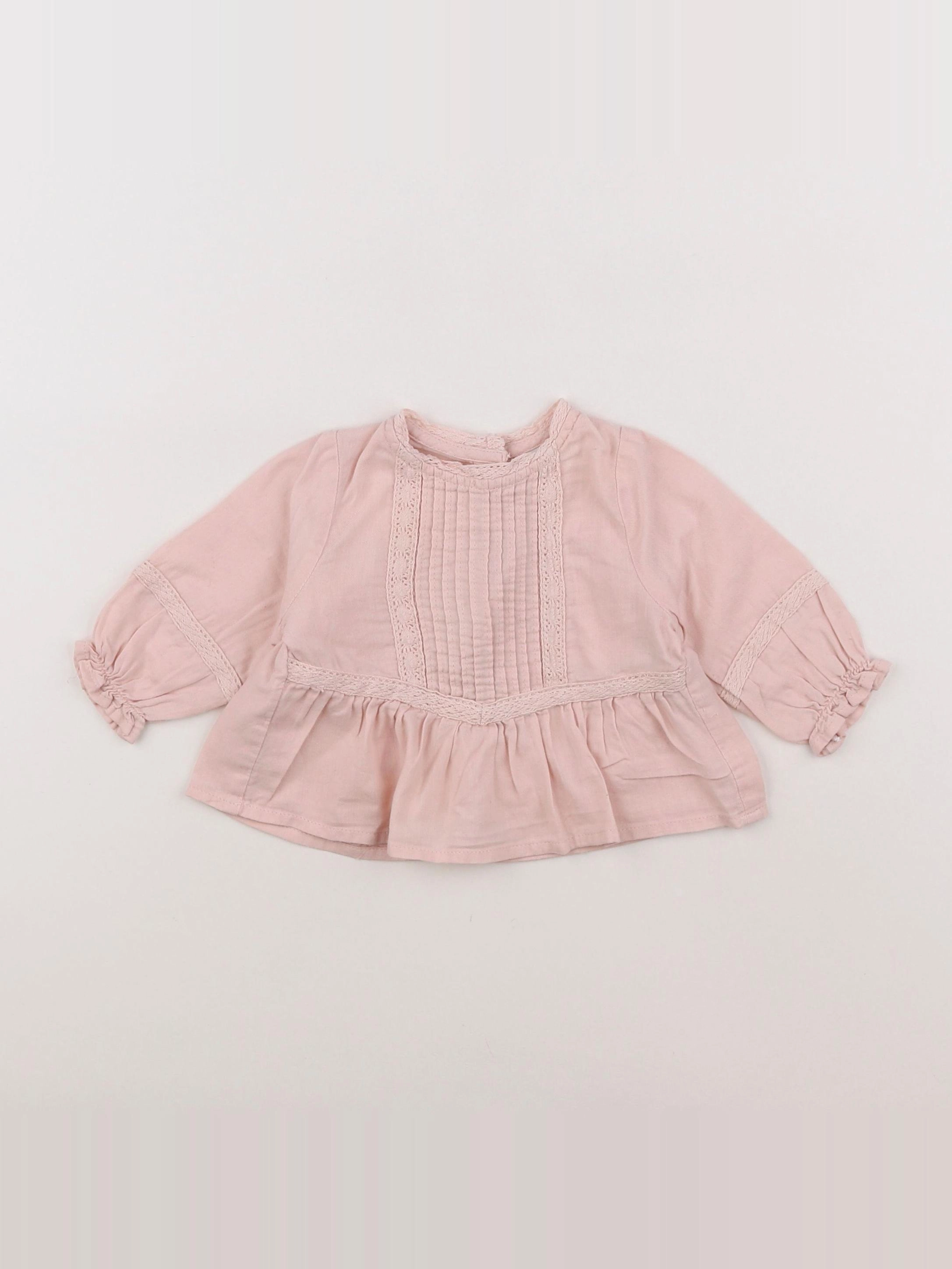Tape à l'oeil - blouse rose - 3 mois