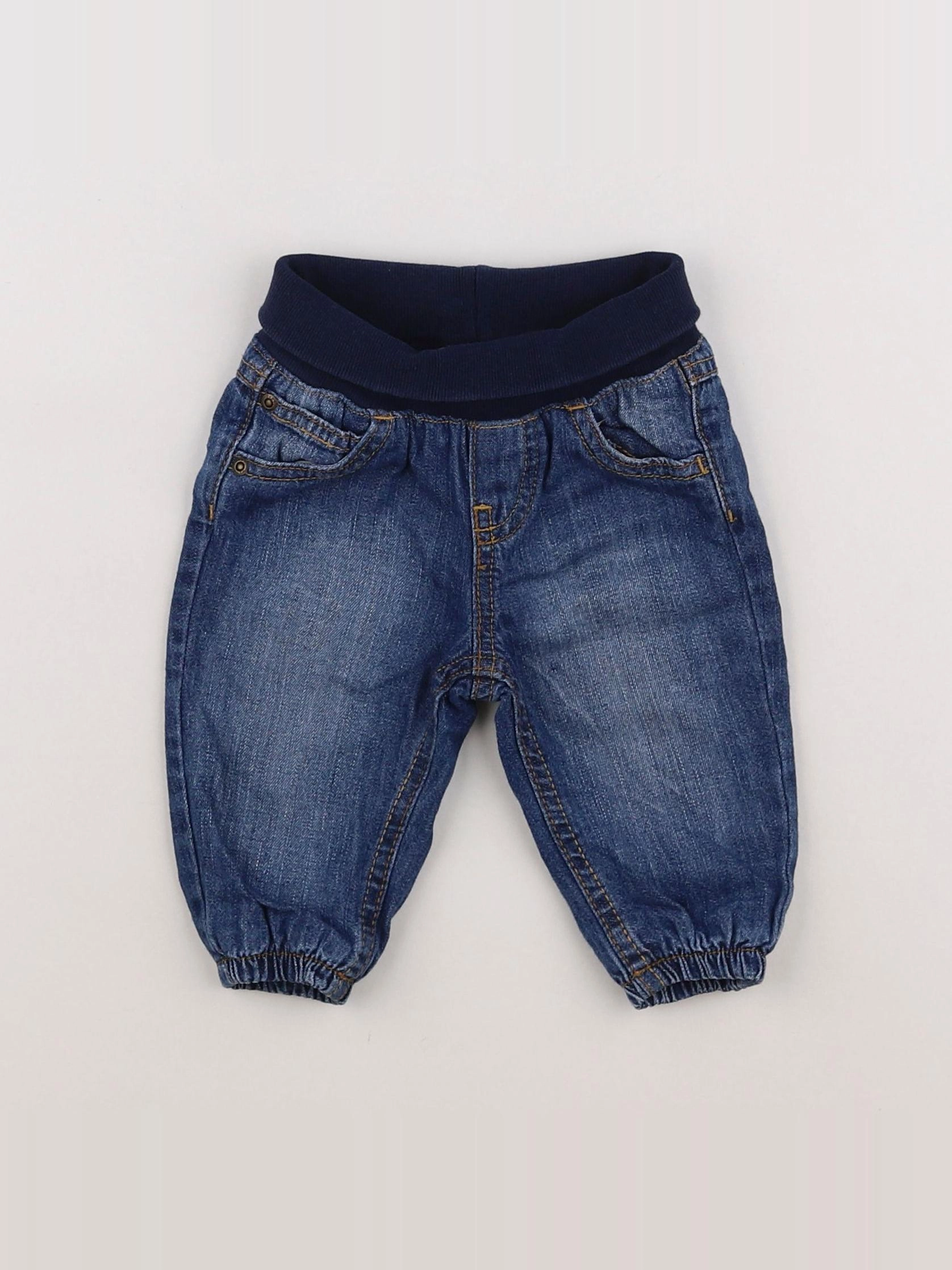H&M - jean bleu - 3/6 mois