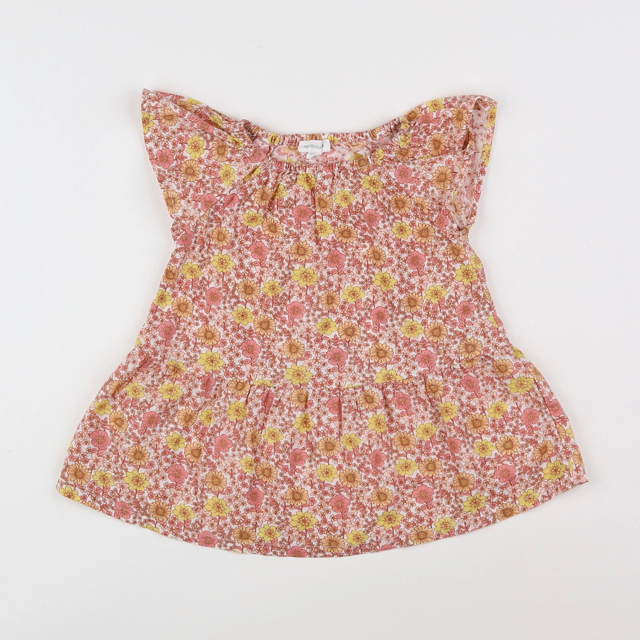 Vertbaudet - robe multicolore - 6 mois