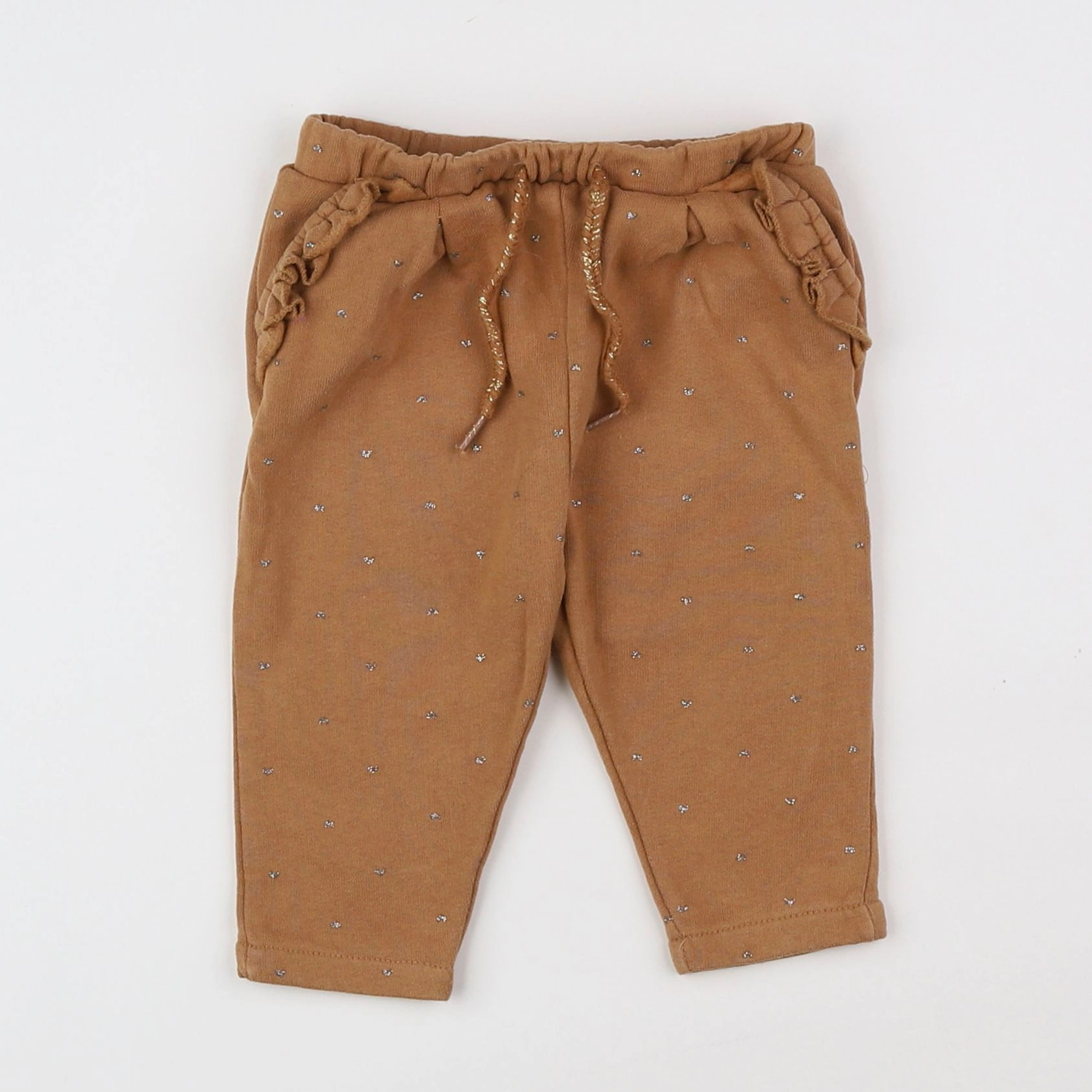 Vertbaudet - jogging marron, or - 6 mois