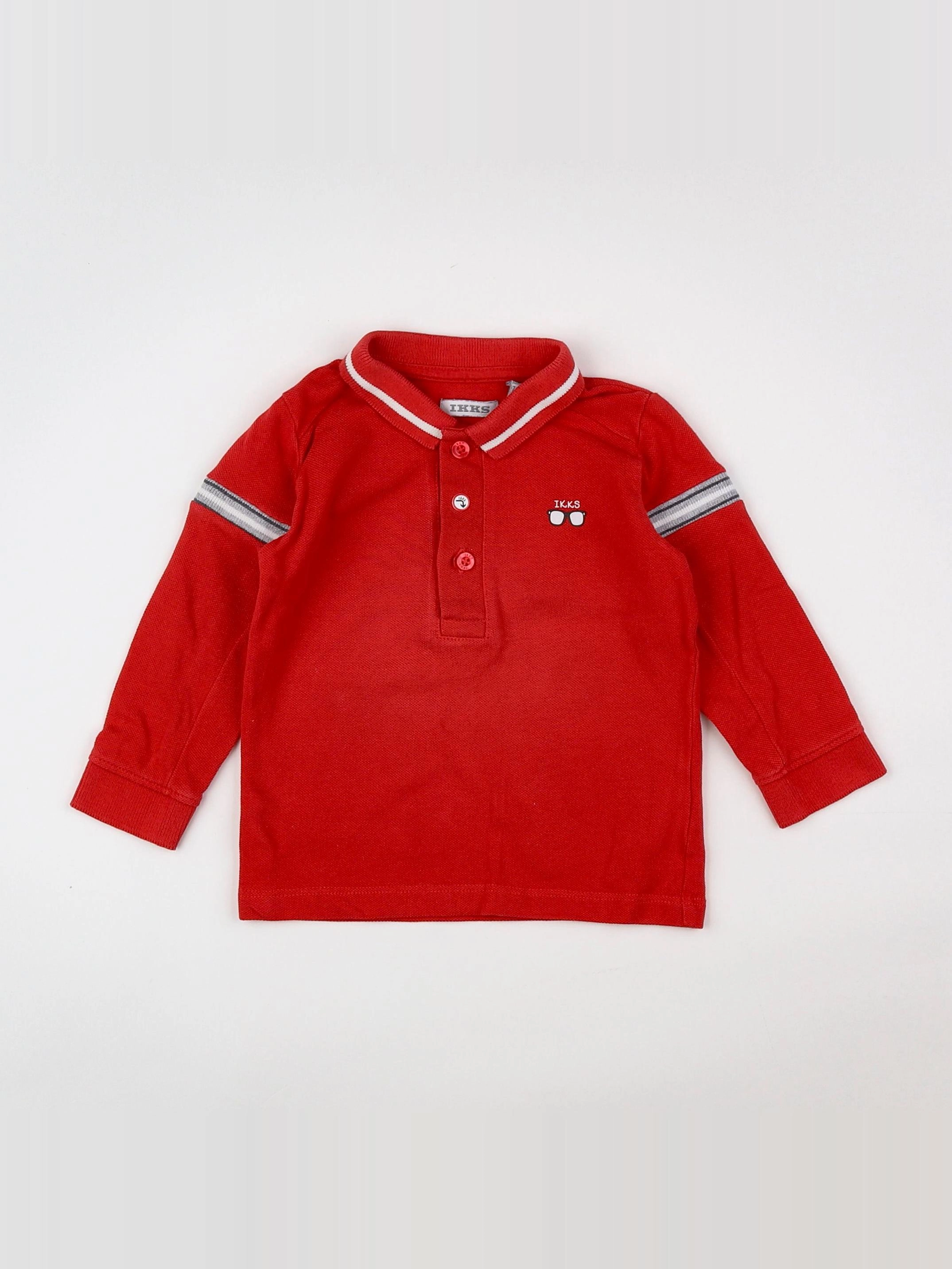 IKKS - polo rouge - 12 mois