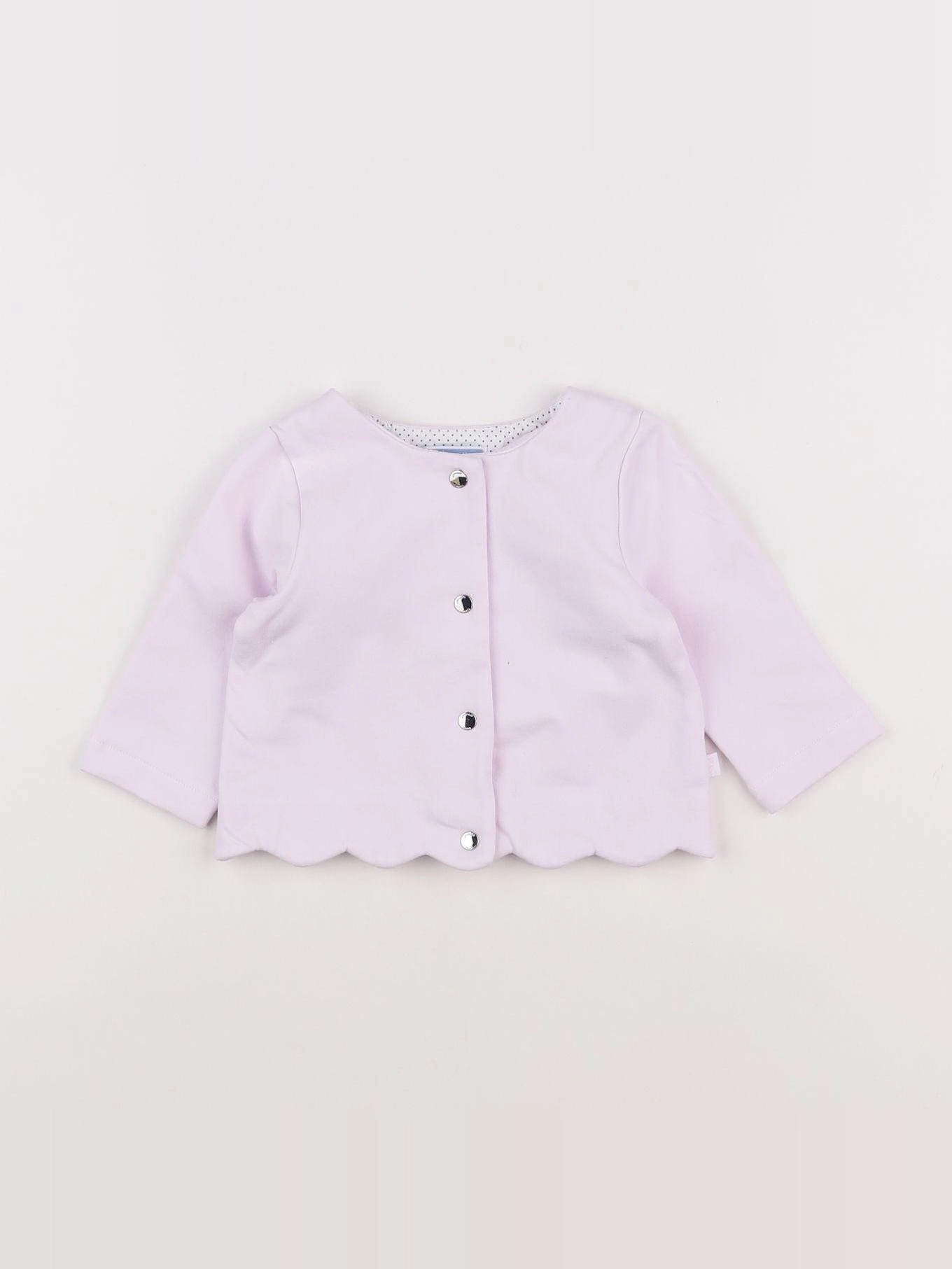 Jacadi - sweat rose - 6 mois