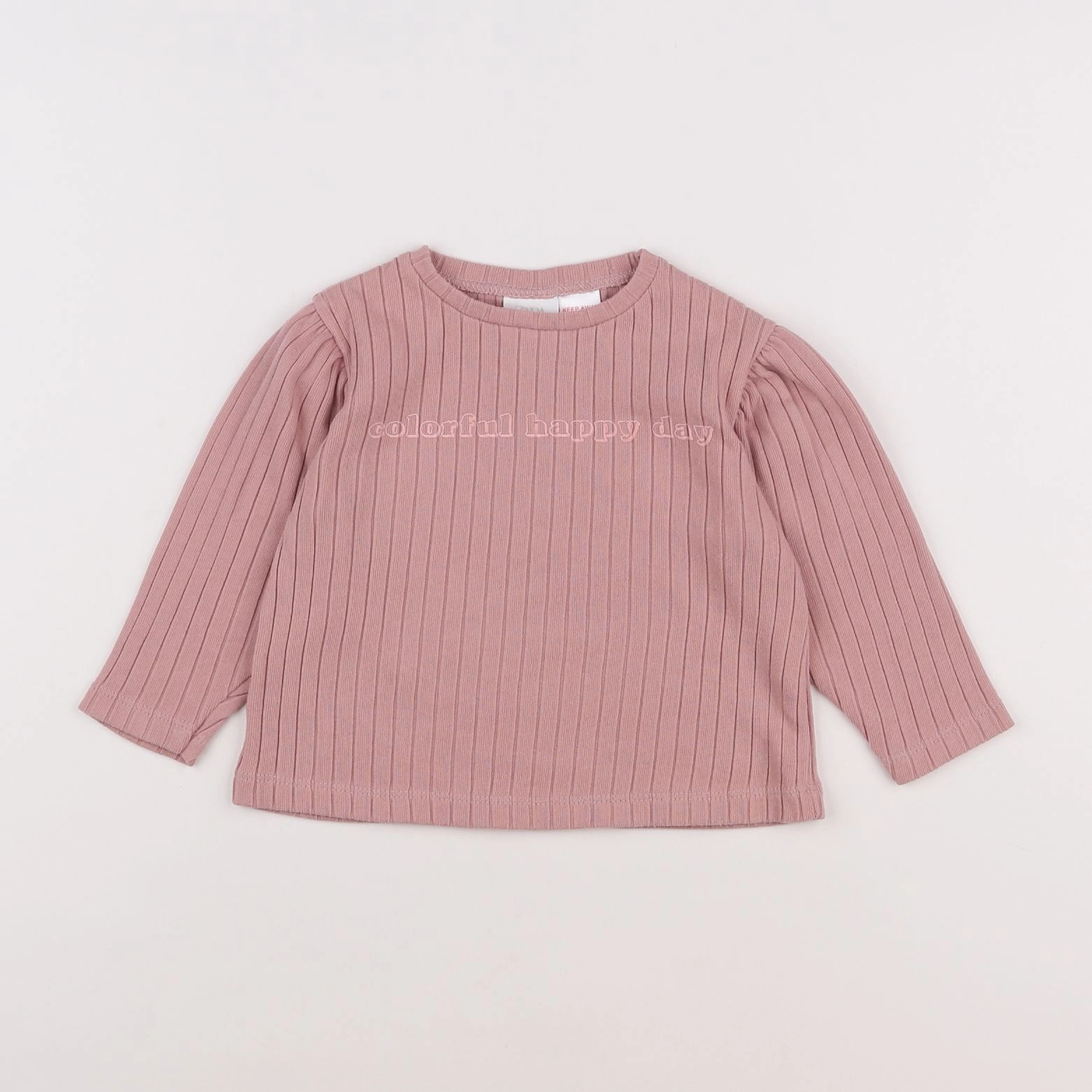 Zara - tee-shirt rose - 9/12 mois