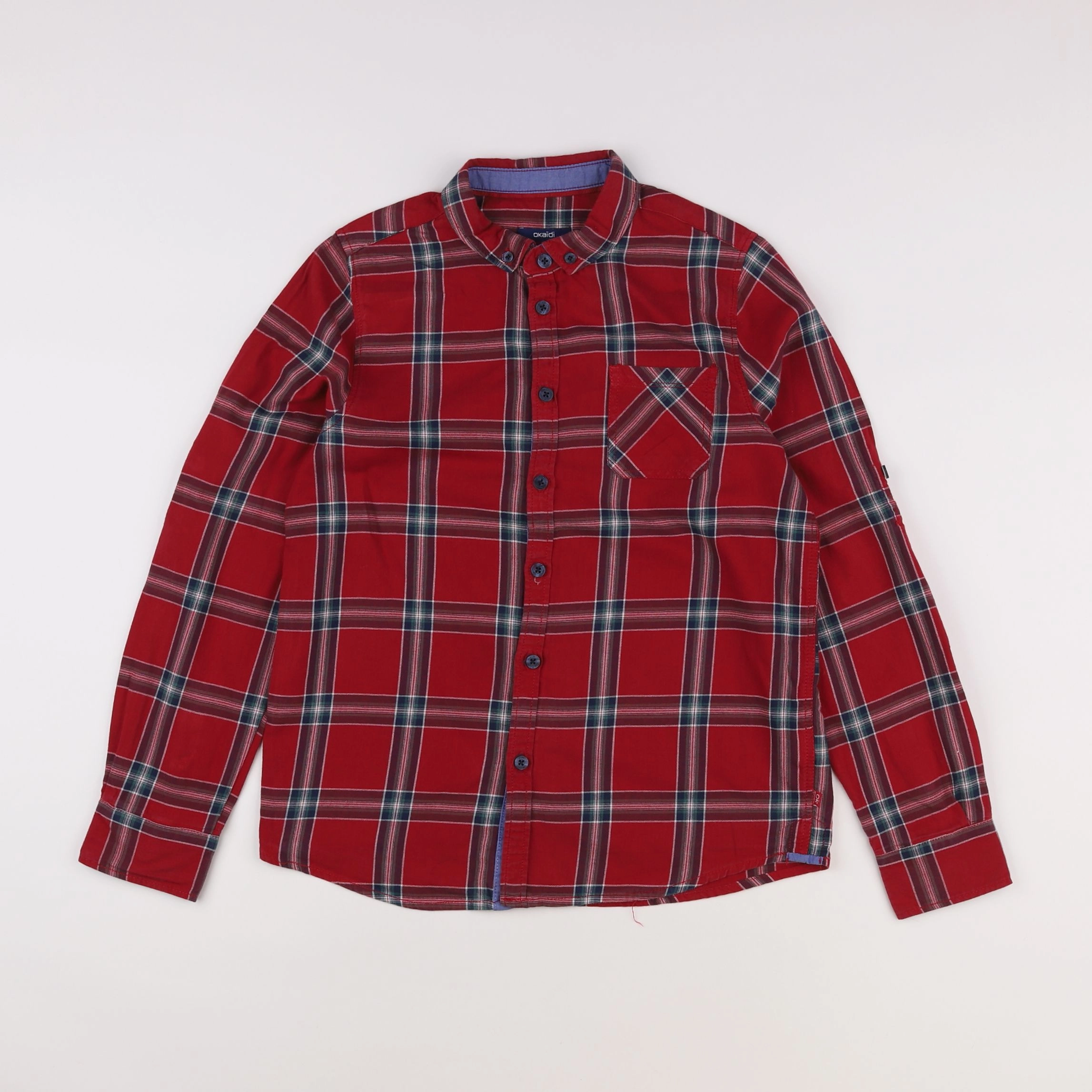 Okaidi - chemise rouge - 12 ans